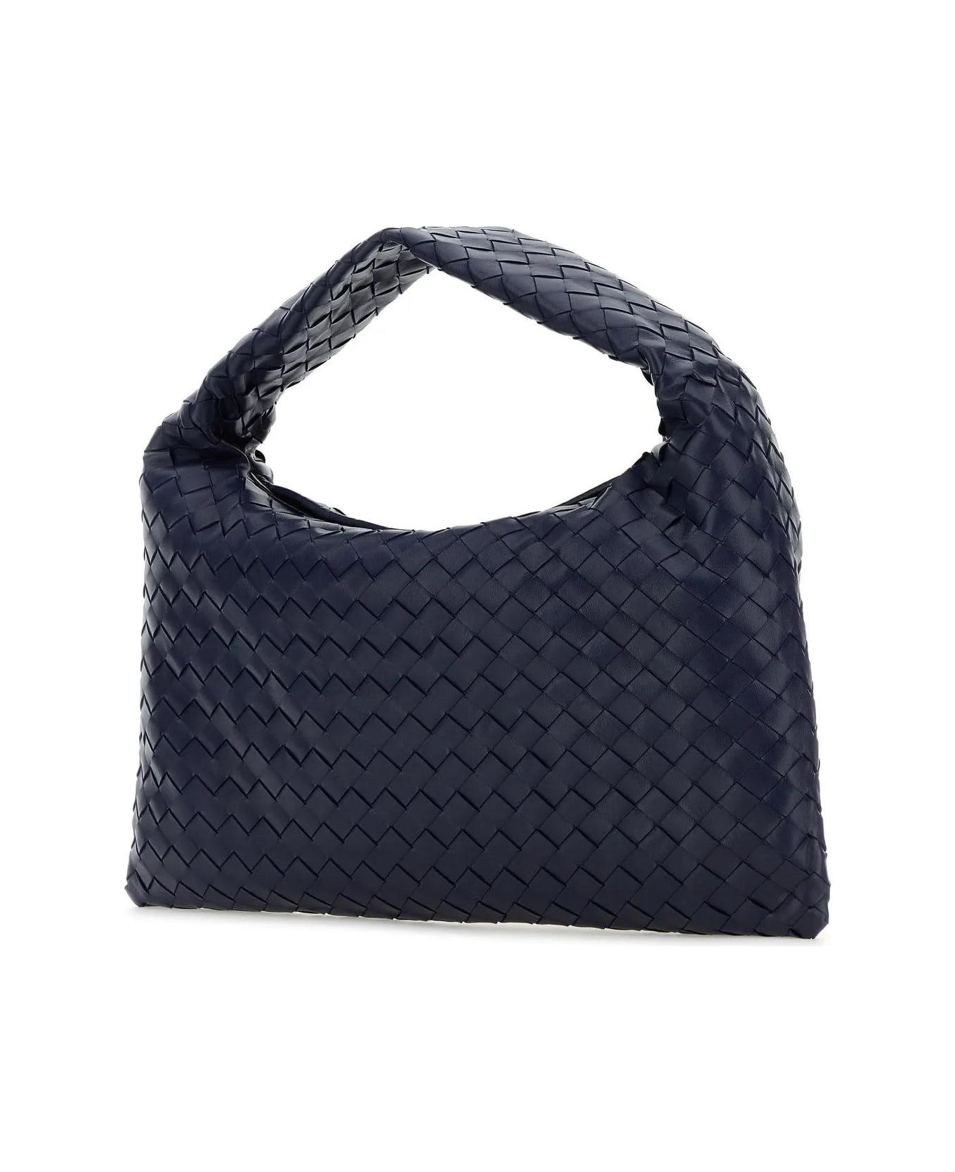 Bottega Veneta Dark Blue Leather Small Hop Shoulder Bag - Blue