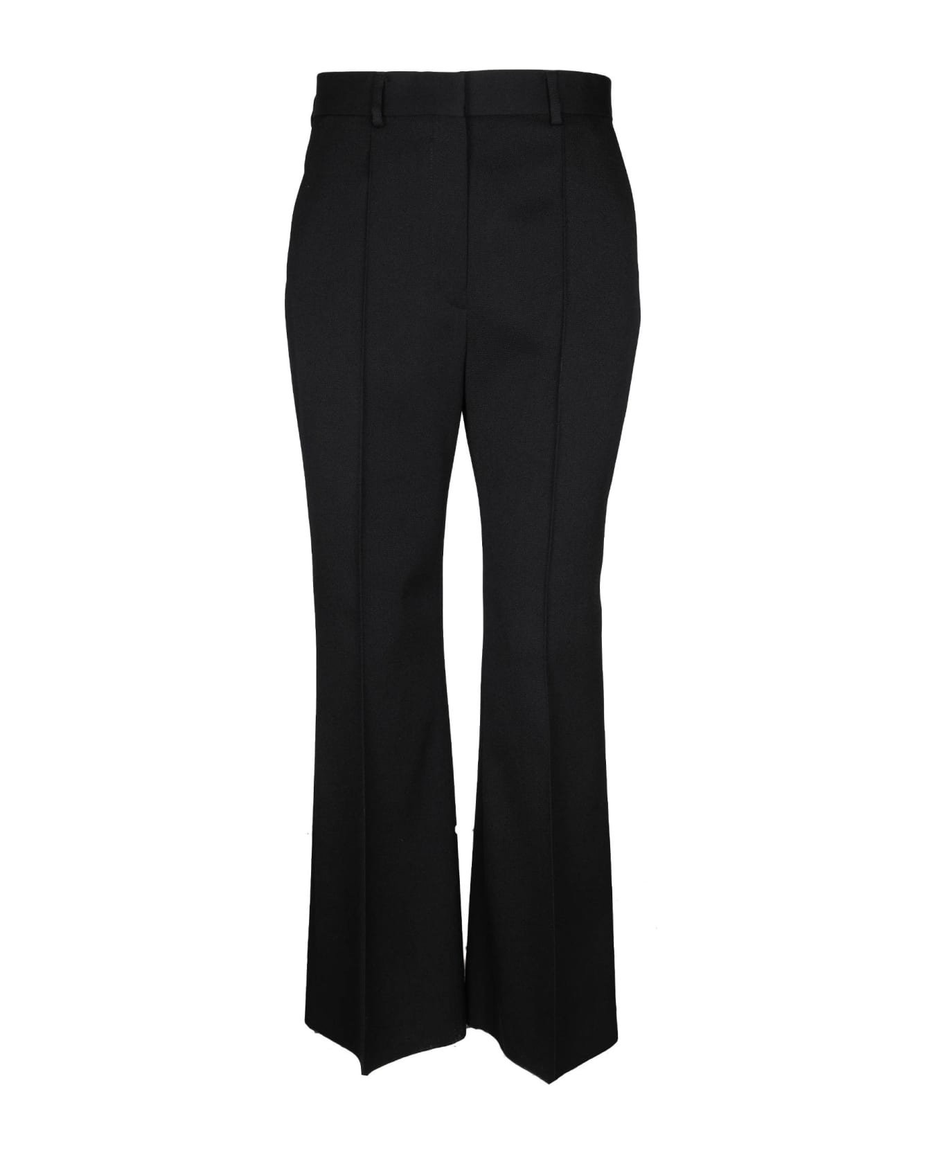 Lanvin Flared Pants In Black Wool - Black