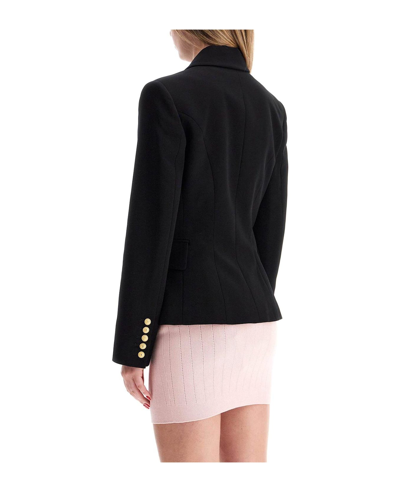 Balmain Double Breasted Blazer - Black