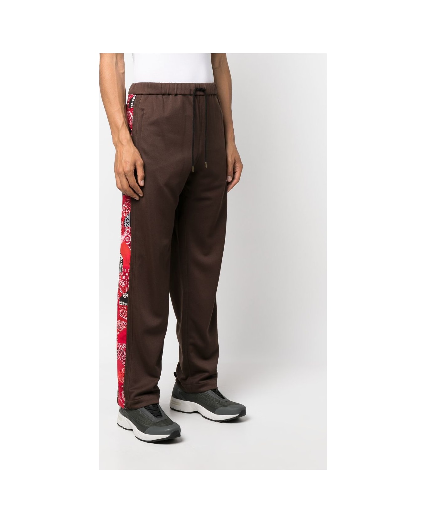 Children of the Discordance Printed Bandana Trousers - Brown