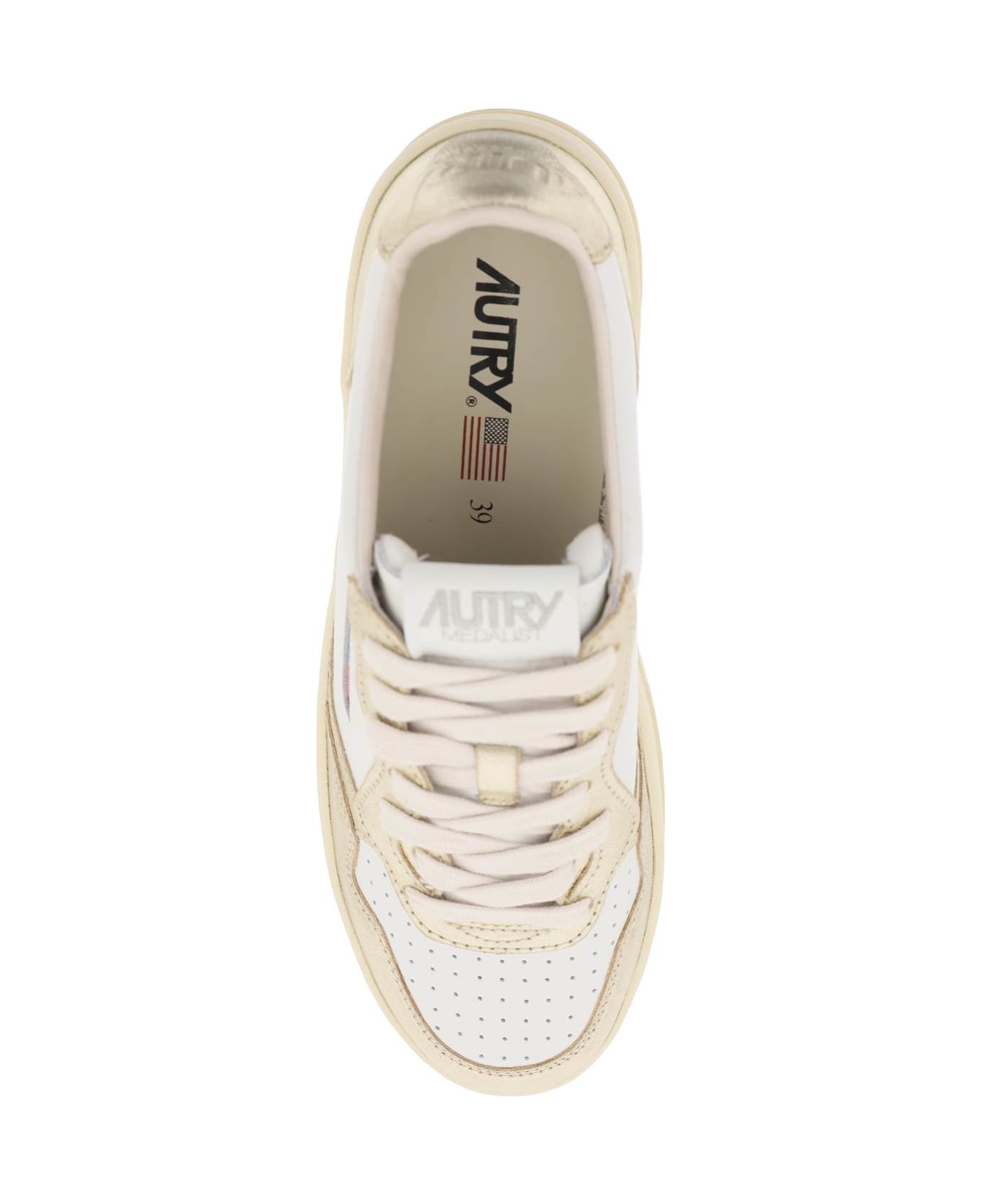 Autry Medalist Low Sneakers - WHITE PLATINUM (White)