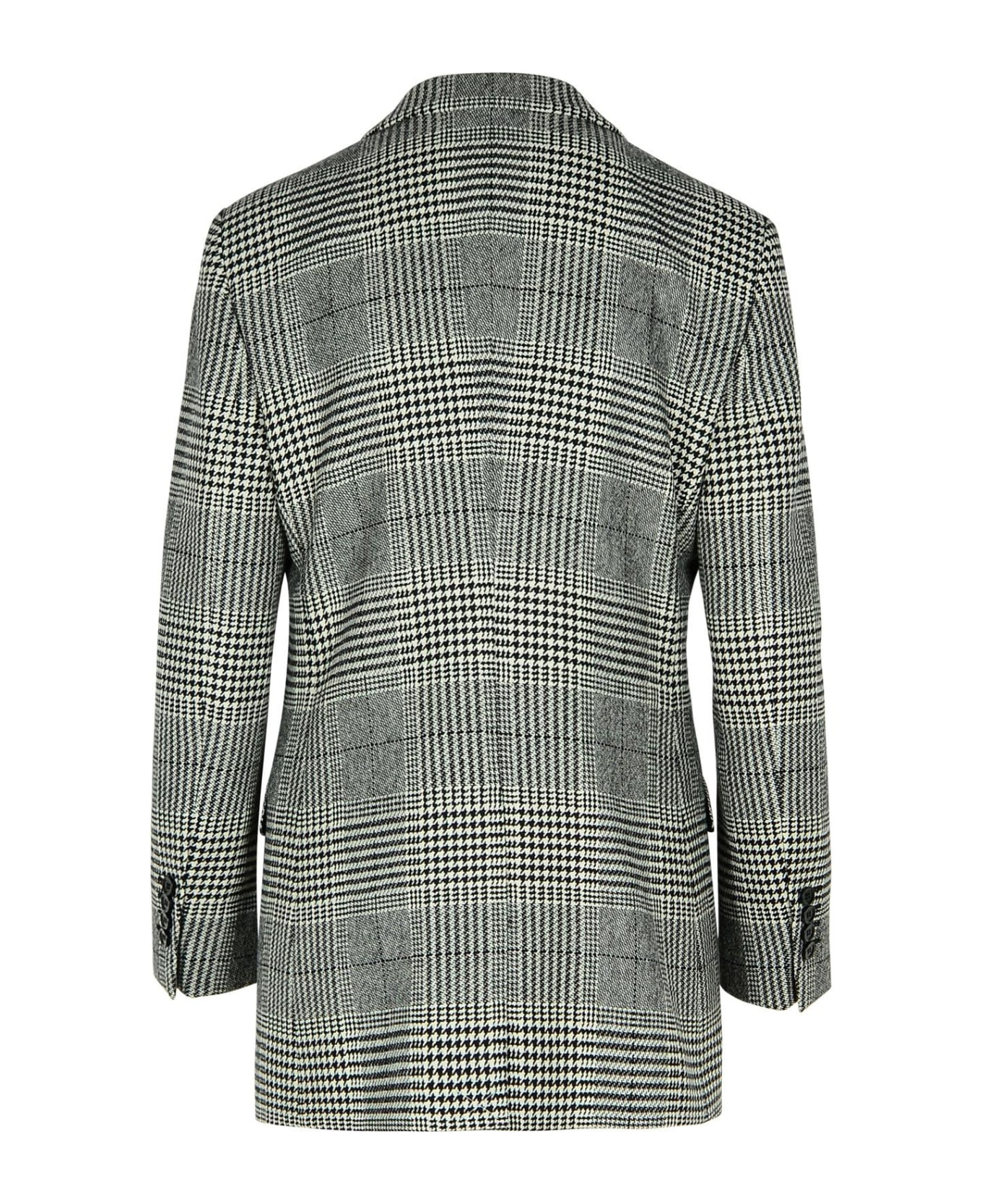 Dolce 
Gabbana Grey Virgin Wool Blend Blazer - Black