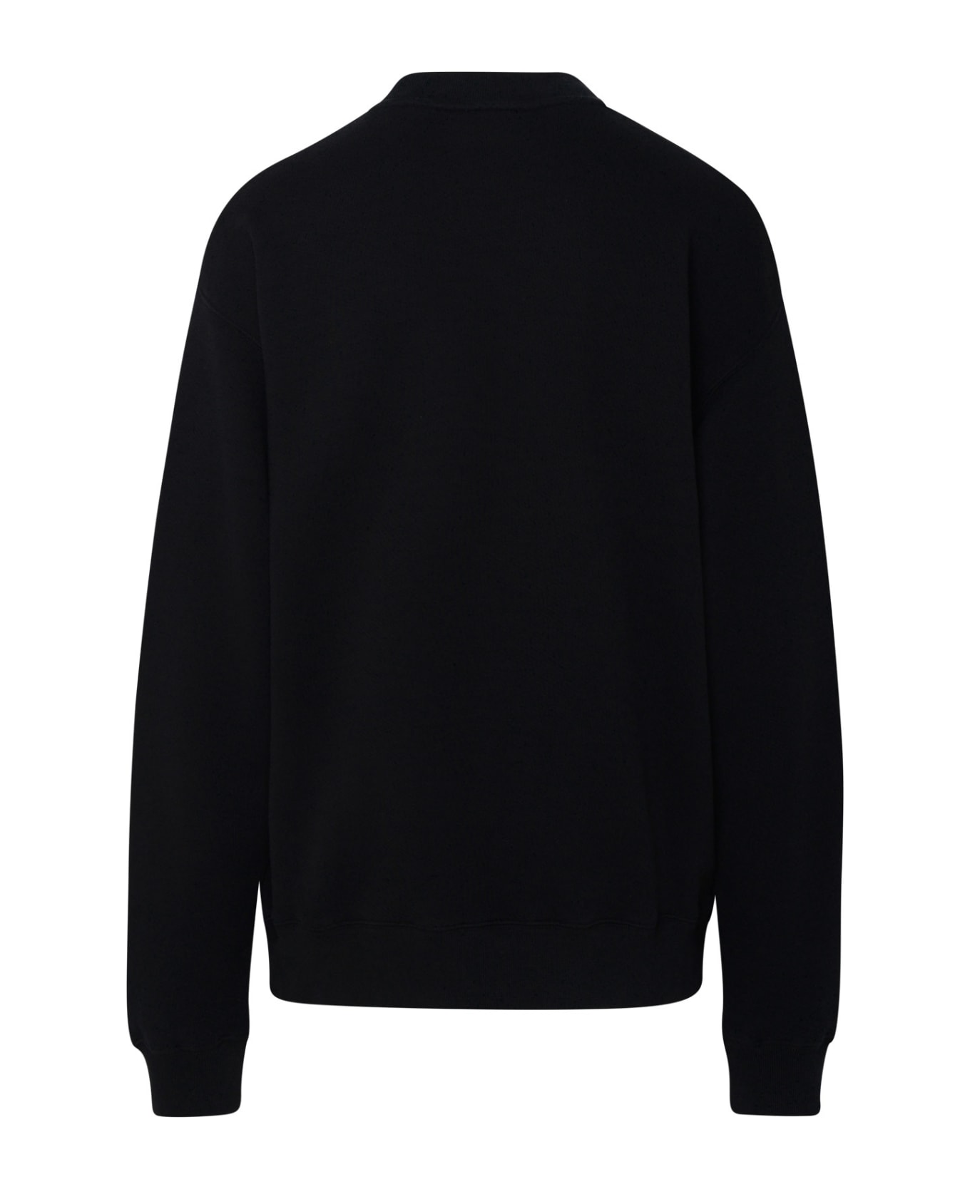 Off-White Black Cotton Sweatshirt - Black