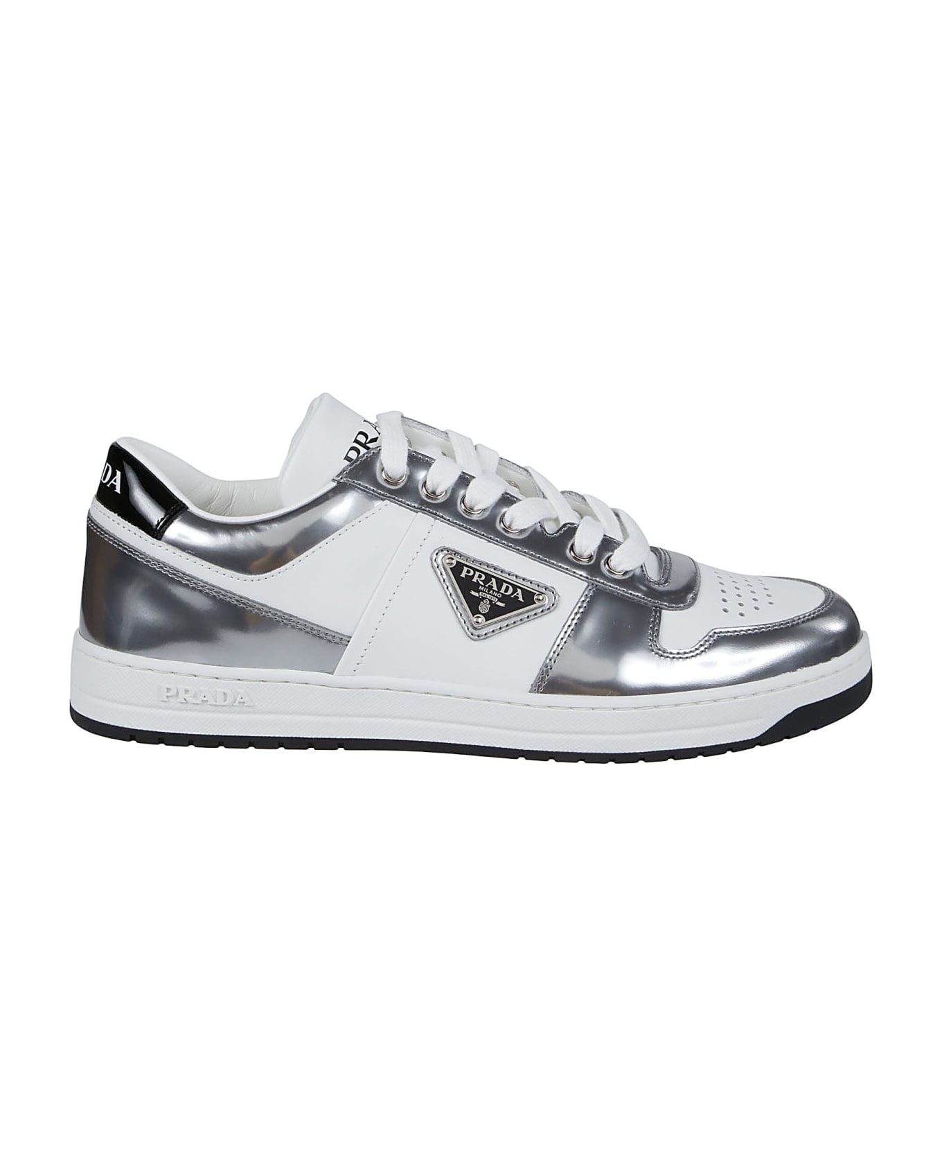 Prada Sneakers Downtown - Bianco/argento