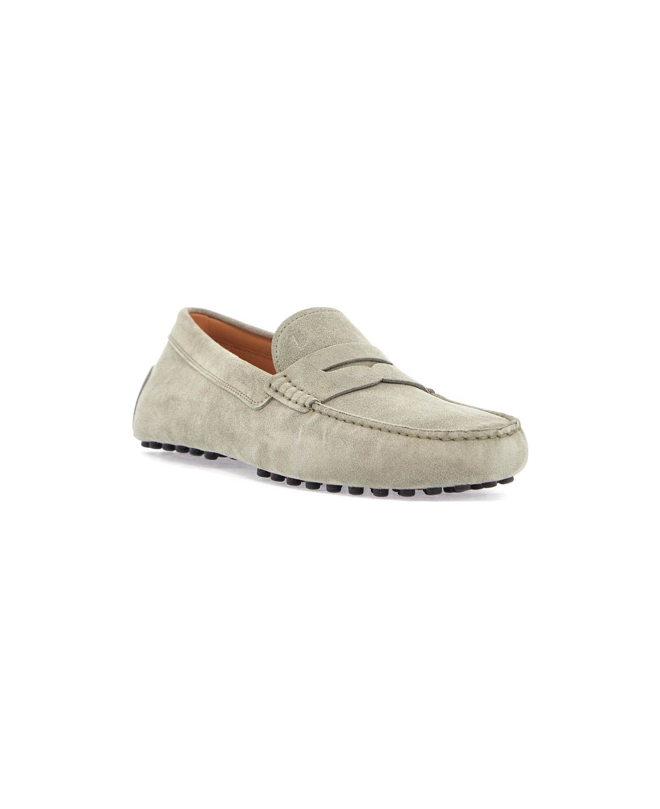 Tod's Driving Moccasin For Men With Rubber Sole - SAFARI CHIARO (Beige)