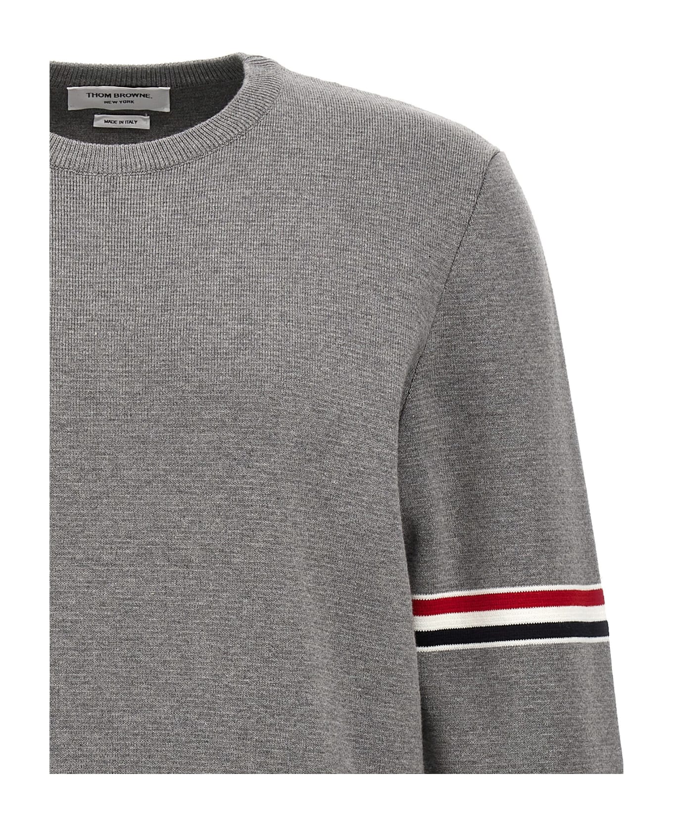 Thom Browne Classic Sweater - Light Grey ニットウェア