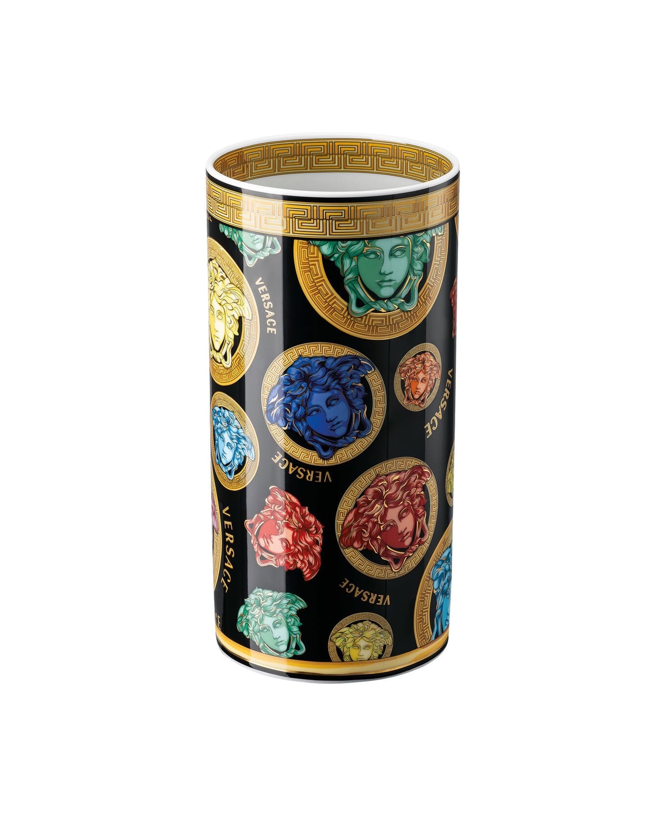 Versace Vaso Medusa Amplified Multicolour Cm 24 - Nero