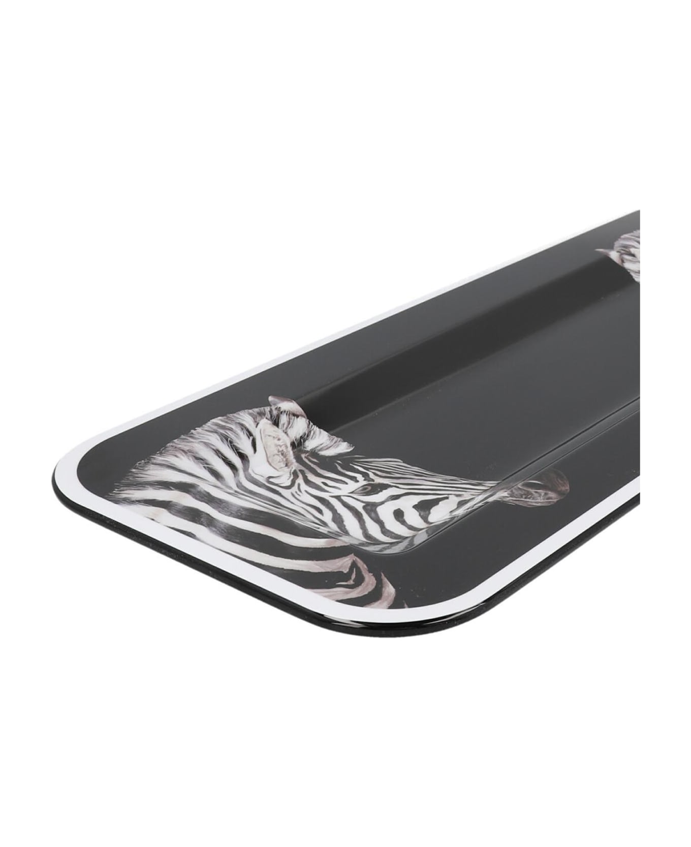 Dolce & Gabbana 'carretto Small Tray - White/Black