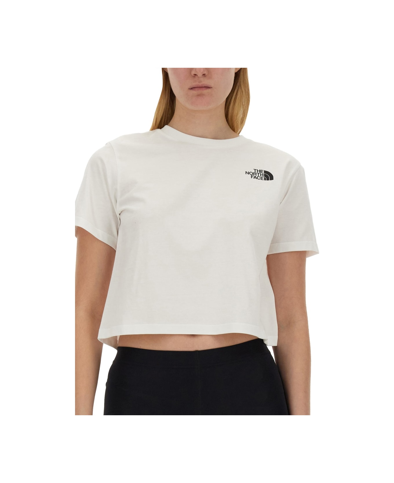 The North Face T-shirt With Logo - WHITE Tシャツ