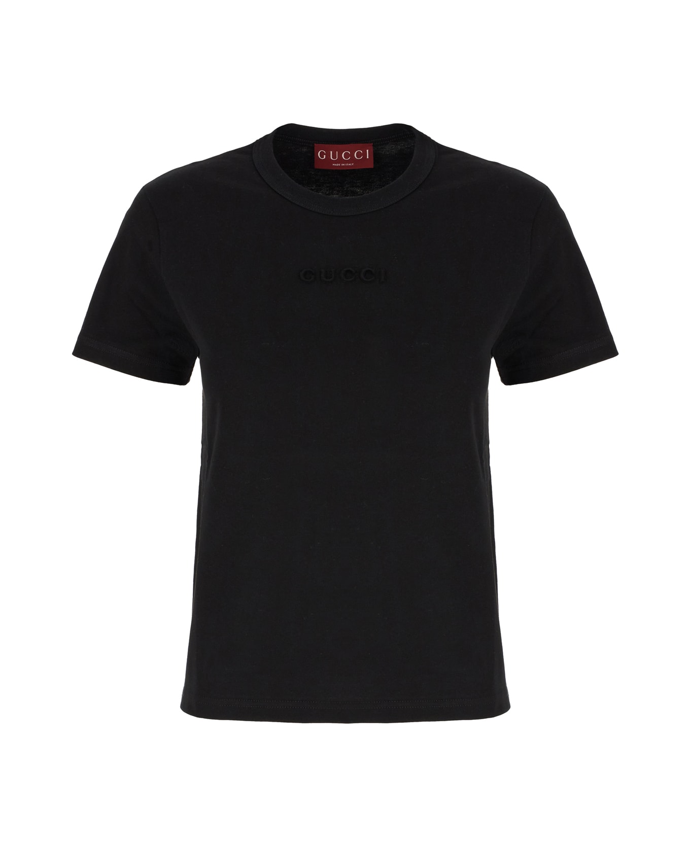 Gucci Black Cotton T-shirt - Nero