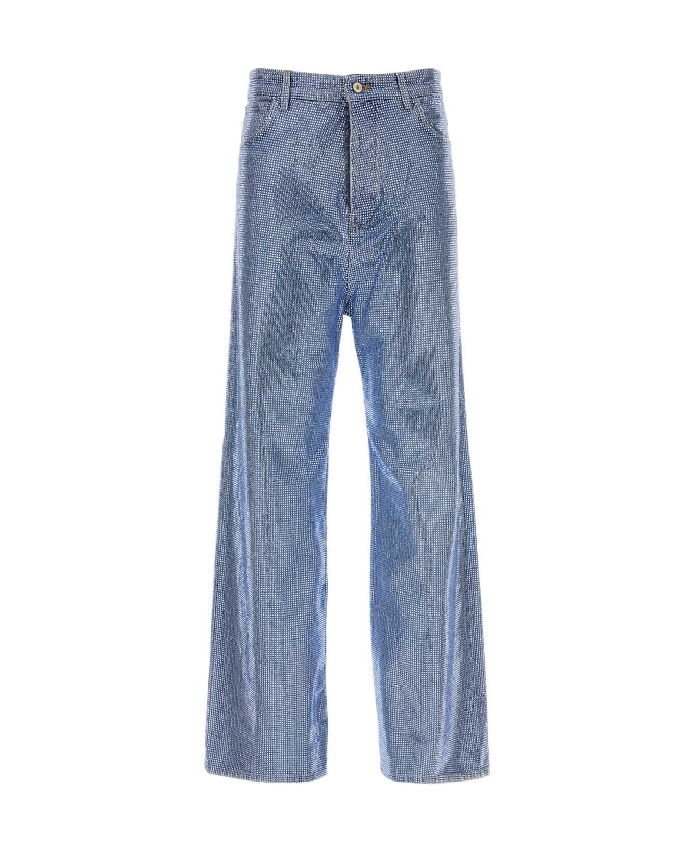 Loewe Embellished Denim Jeans - WASHEDDENIM