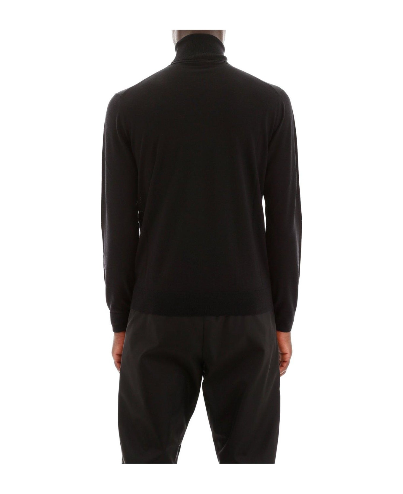 Prada Turtleneck Knitted Pullover - NERO