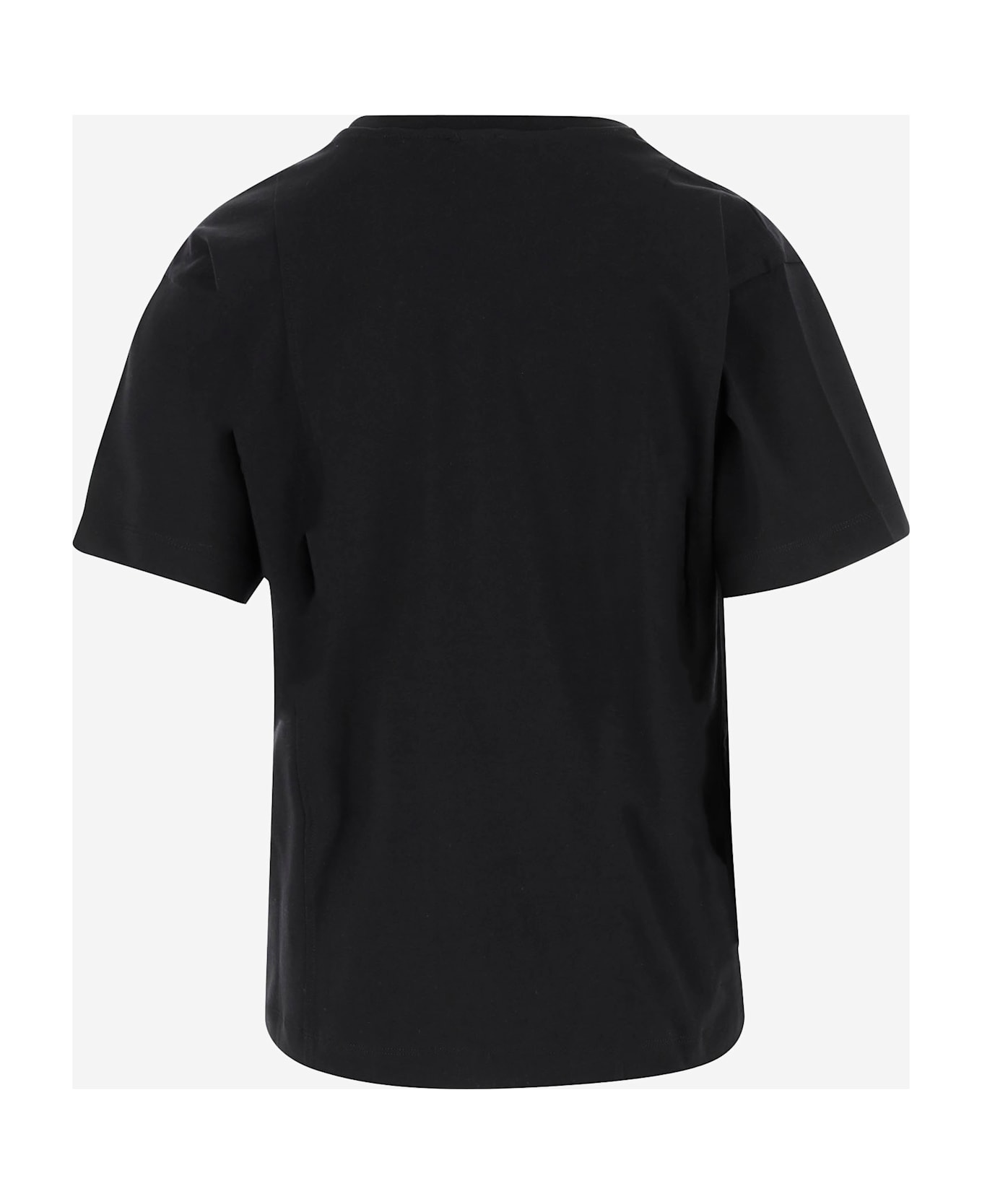Pinko Cotton T-shirt With Logo - Black