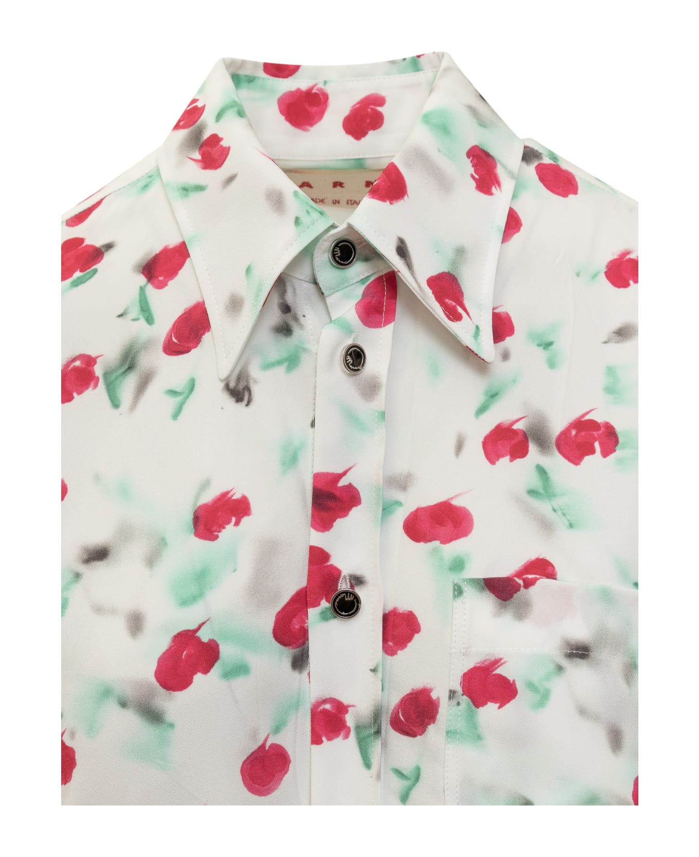 Marni All-over Floral Printed Shirt - LILYWHITE シャツ