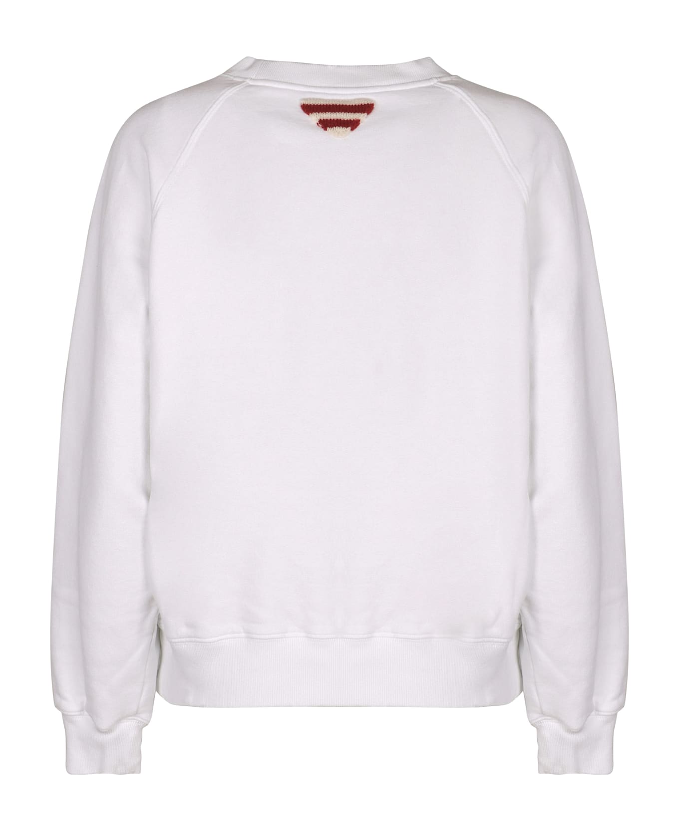 Prada Logo Detail Cotton Sweatshirt - White