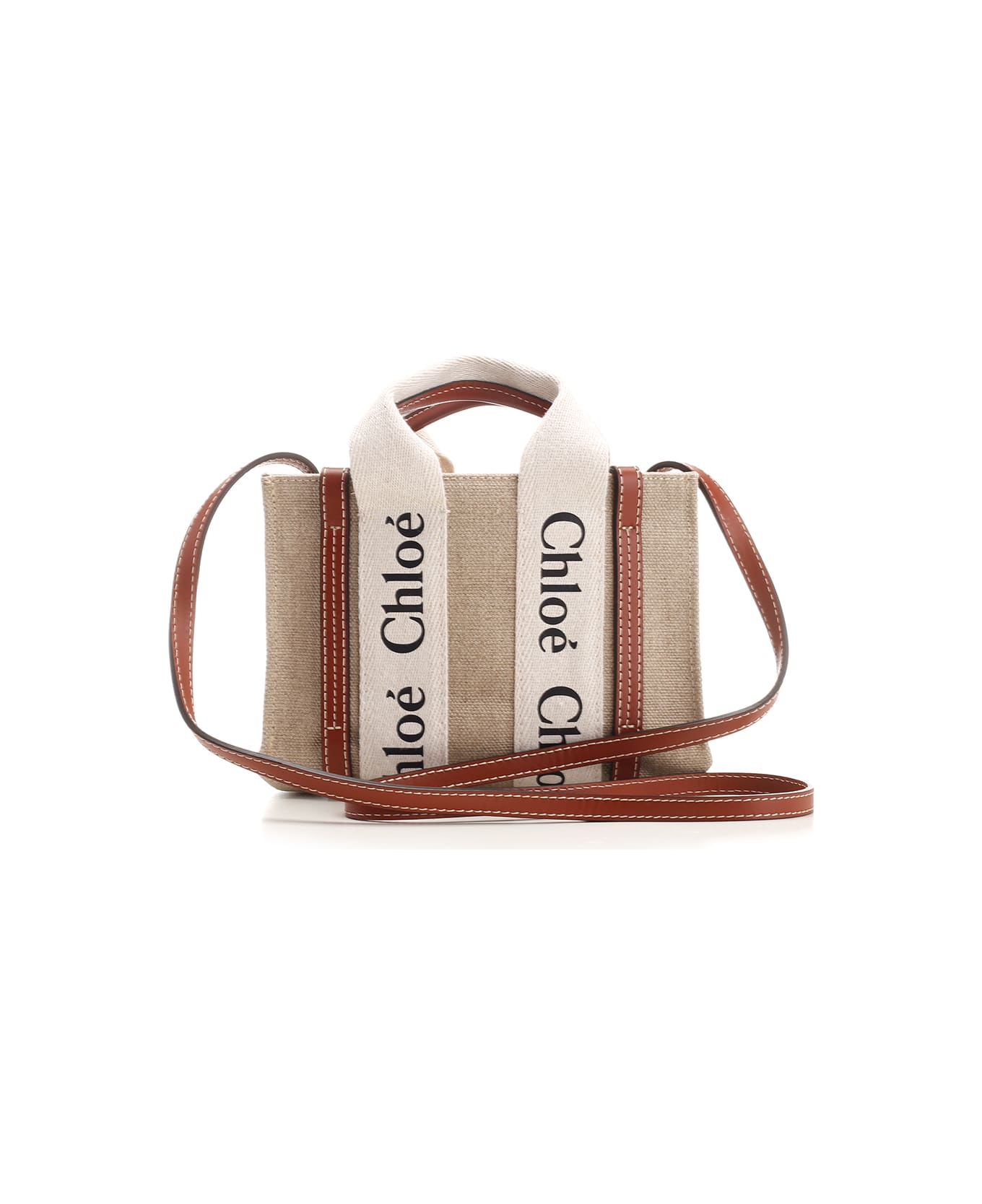 Chloé Small 
woody
 Shoulder Bag - Leather Brown