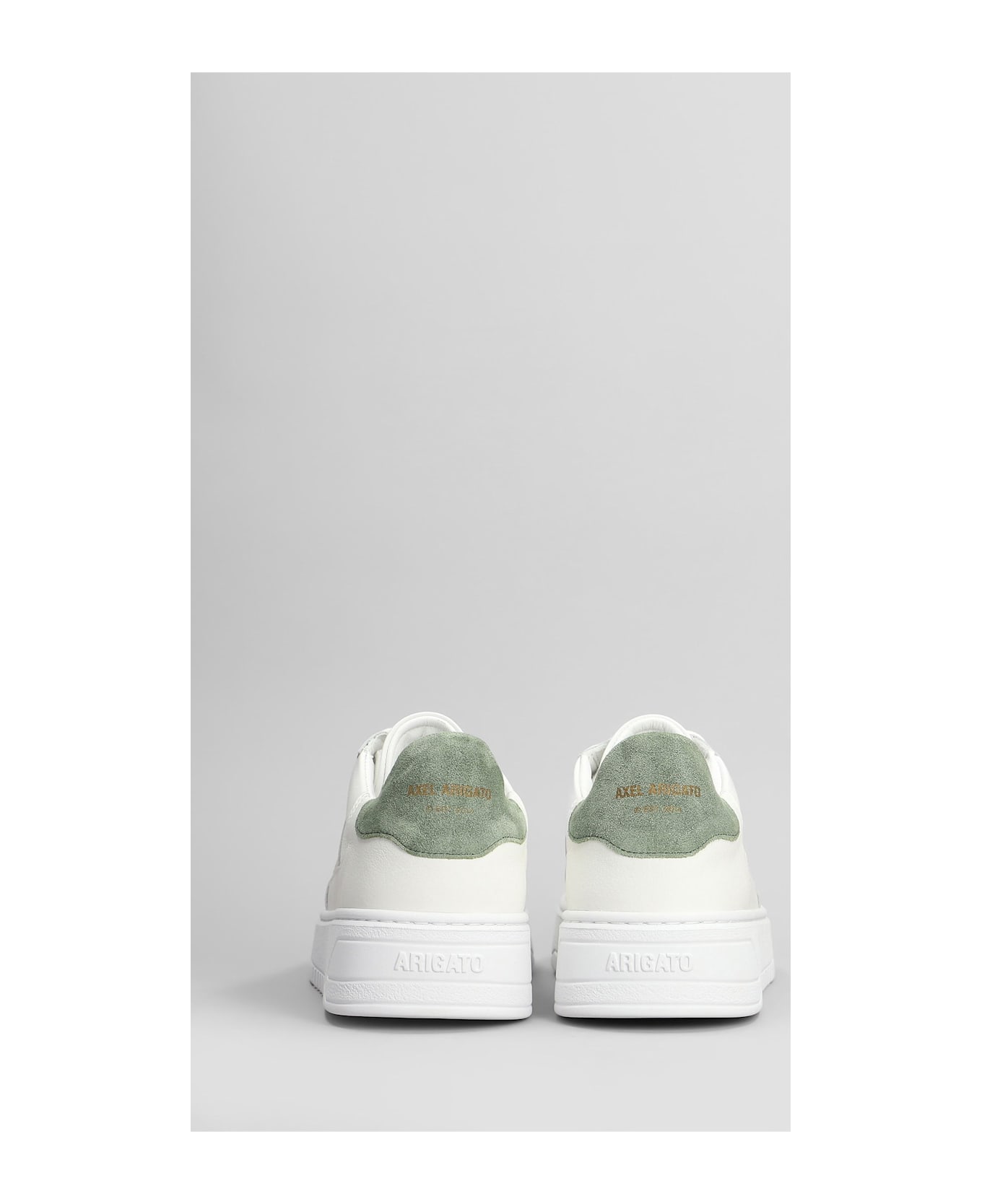 Axel Arigato Orbit Vintage Sneakers In White Suede And Fabric - white