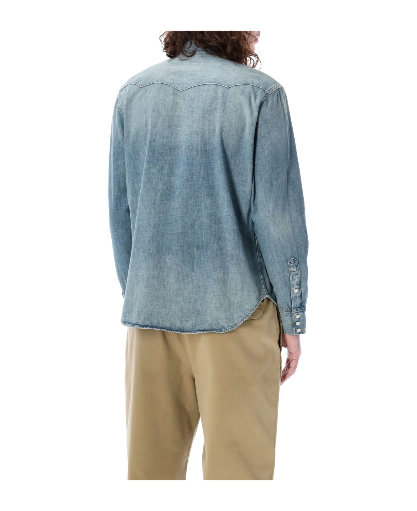 Polo Ralph Lauren Western Shirt - MED BLUE