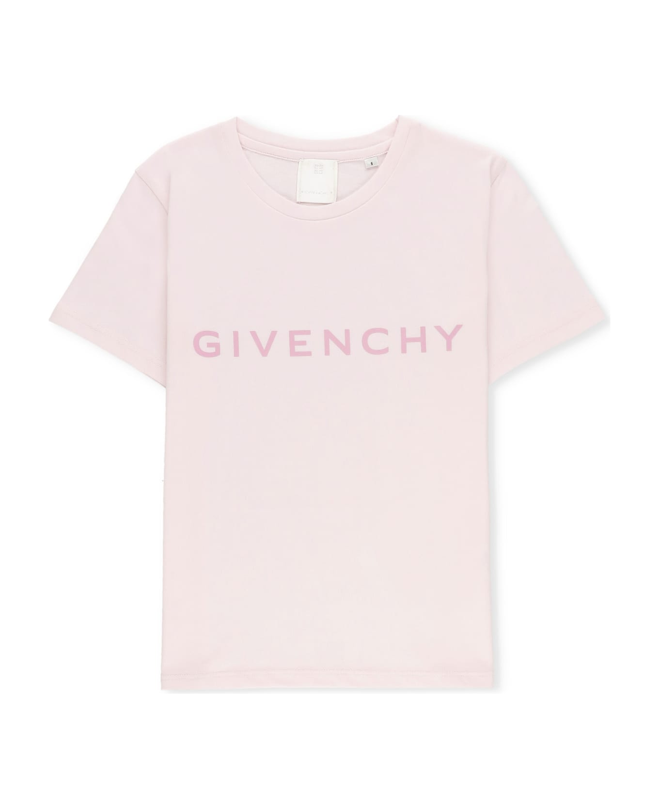 Givenchy T-shirt With Logo - Rosa Tシャツ＆ポロシャツ
