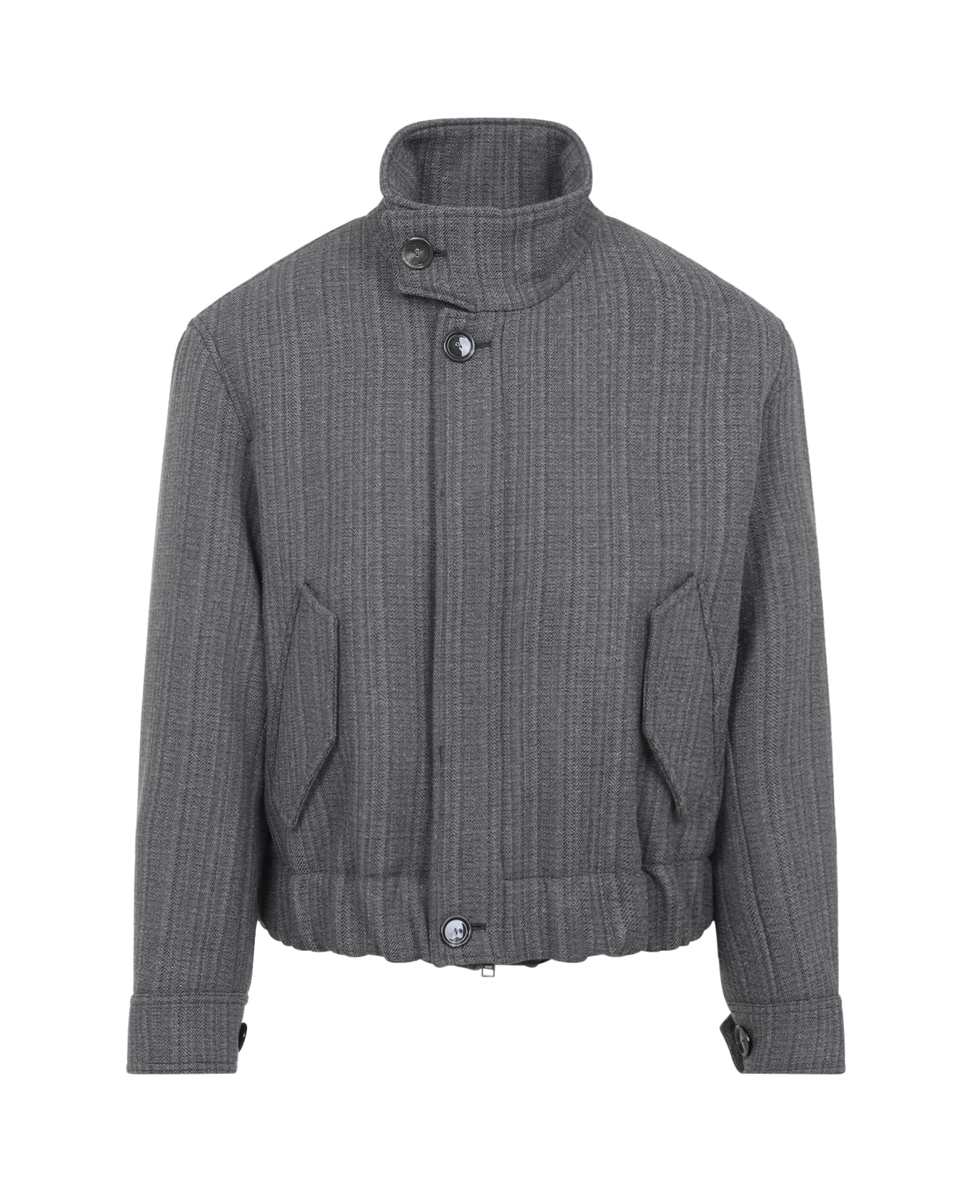 Ami Alexandre Mattiussi Harrington Jacket - Grey Ivory