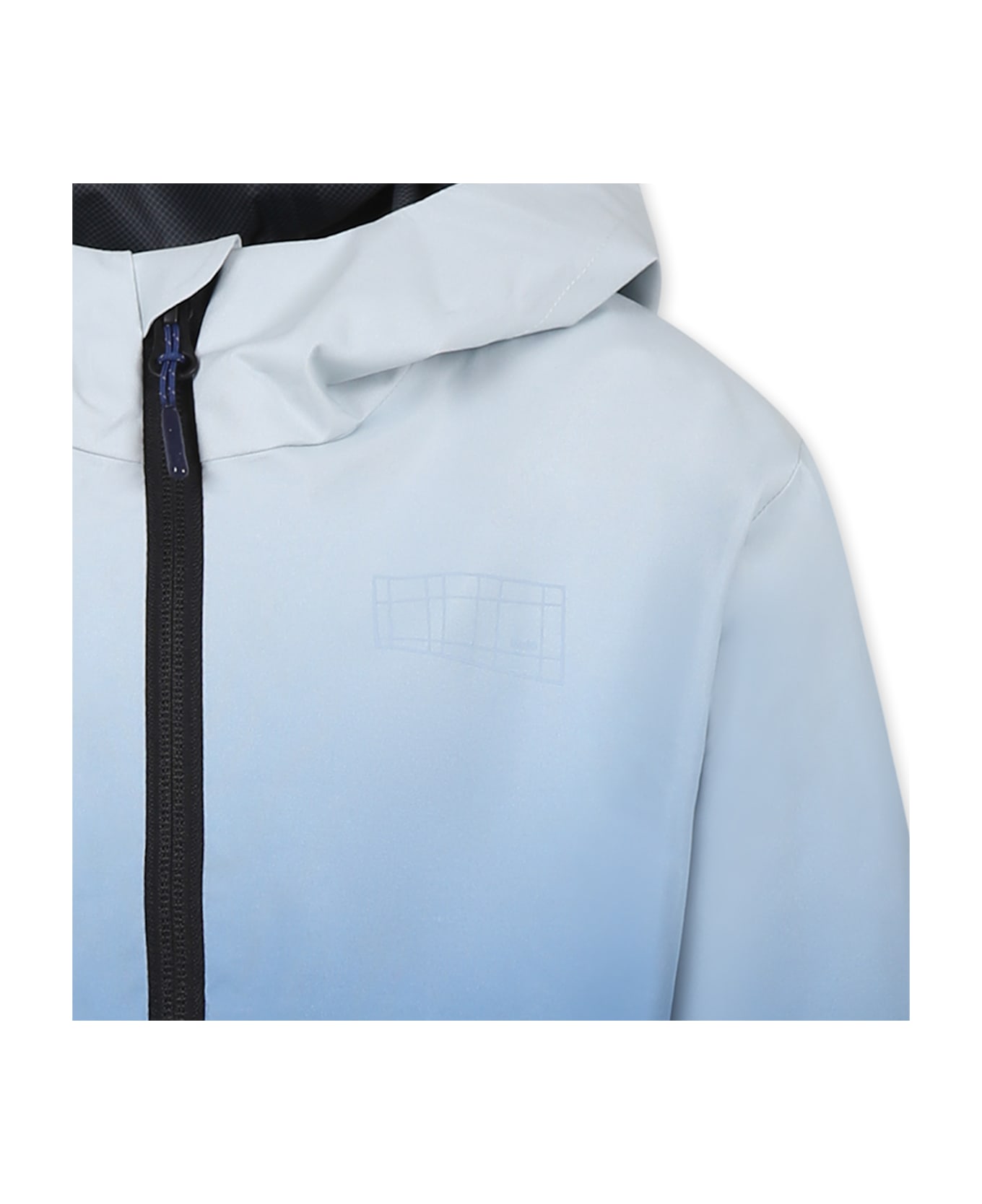 Molo Light Blue Windbreaker Jacket For Boy With Logo - Light Blue