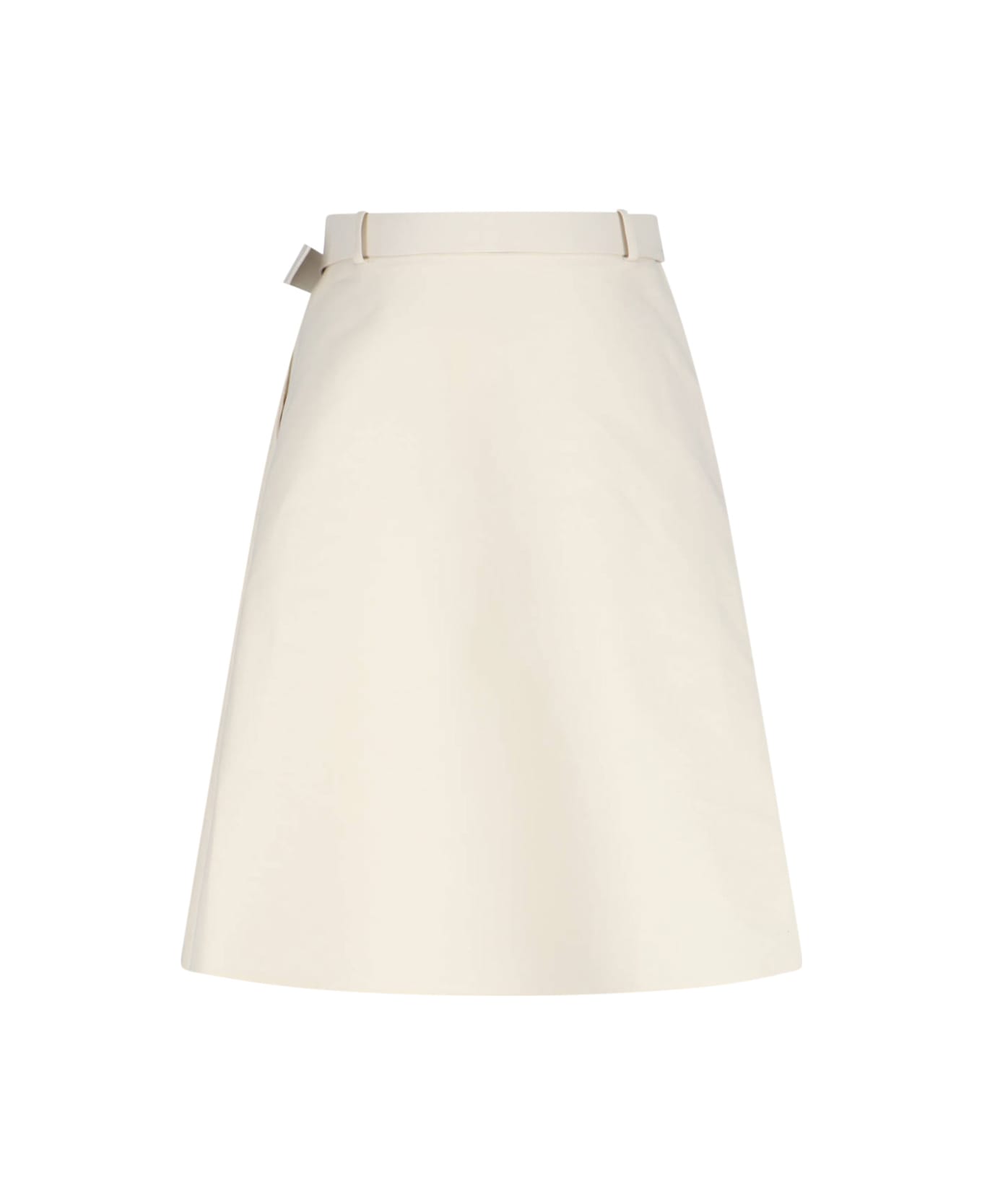 Marni Flared Midi Skirt - Cream