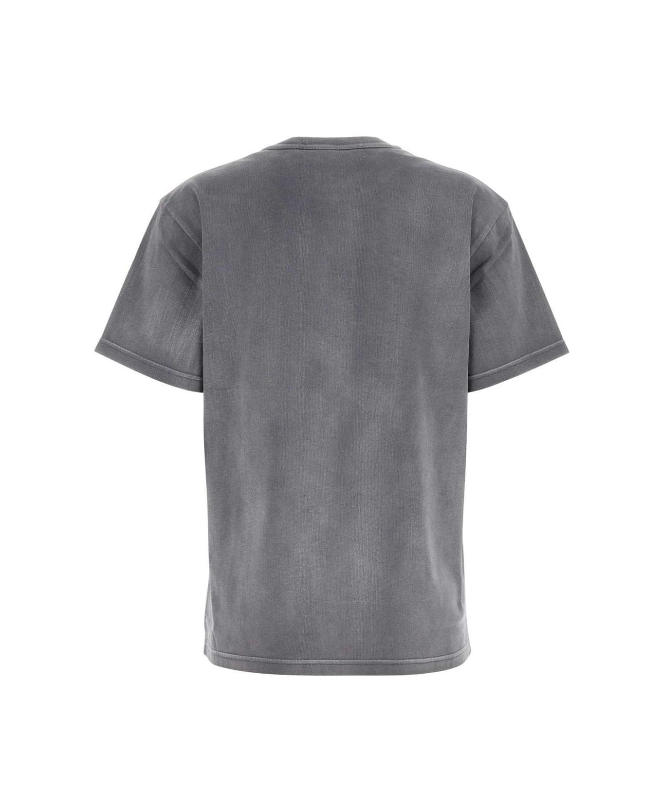 Alexander Wang Puff Logo Jersey T-shirt - WASHEDASPHALT