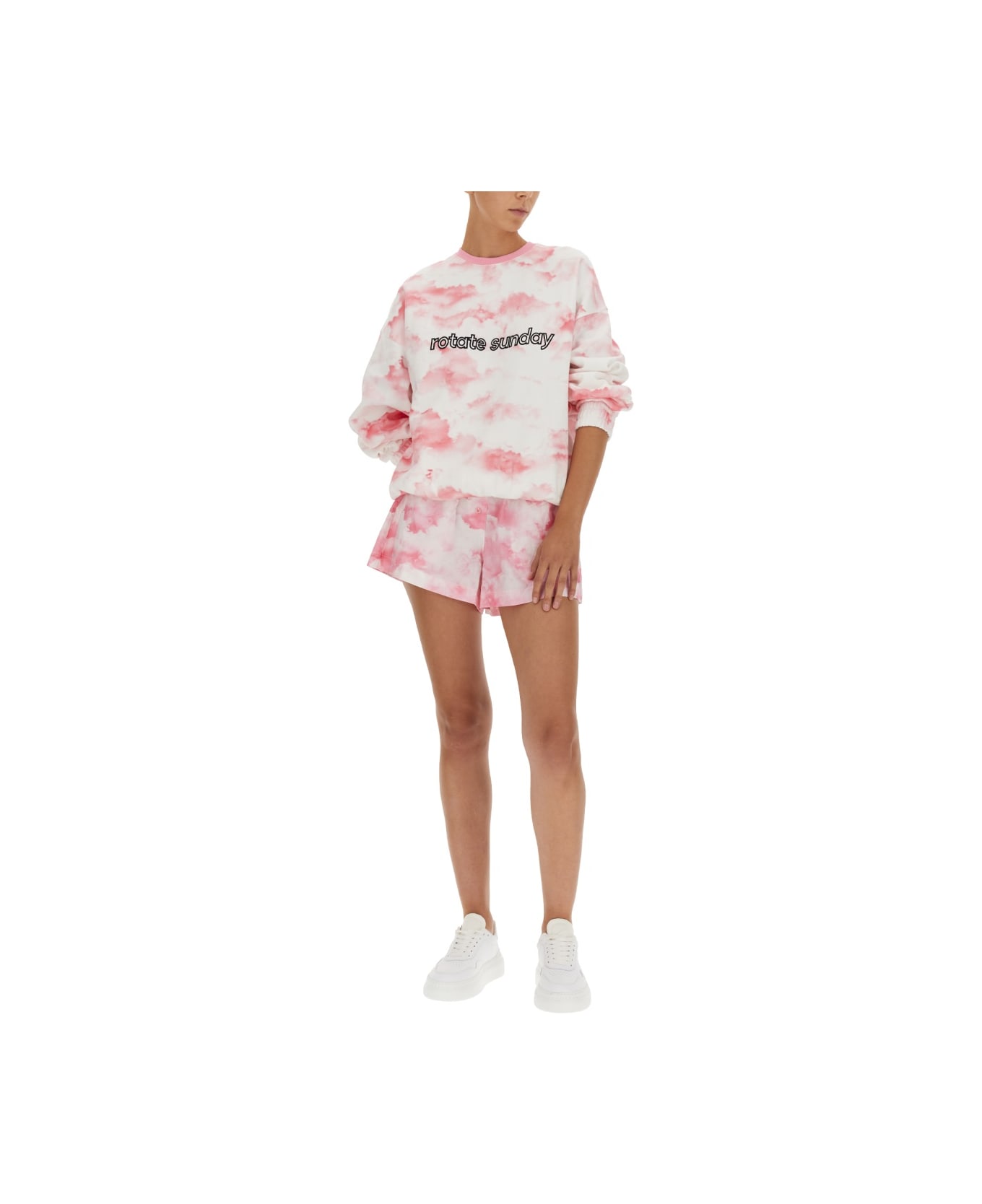 Rotate by Birger Christensen Sweatshirt With Logo Embroidery - PINK