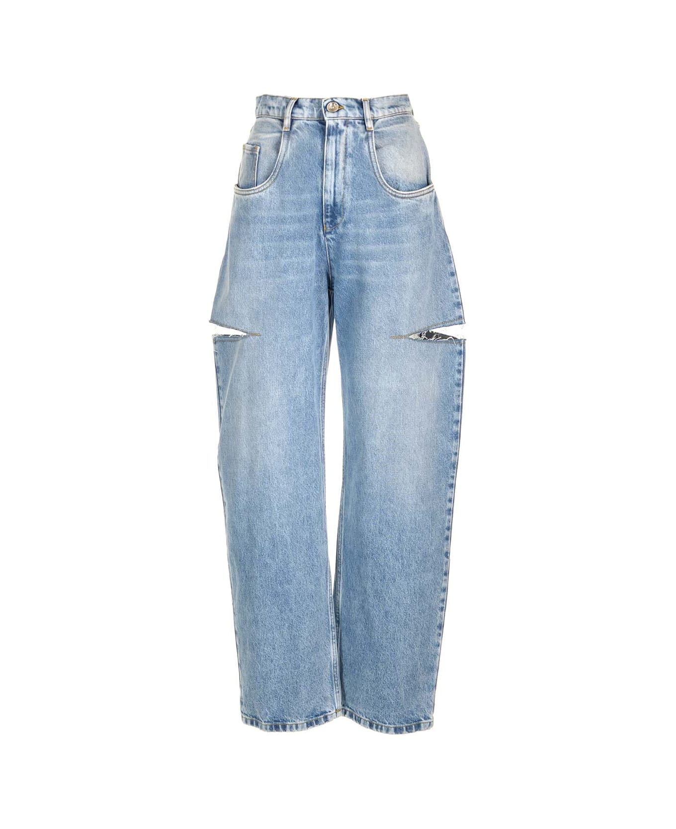 Maison Margiela Jeans With Cut-out Details - Blue
