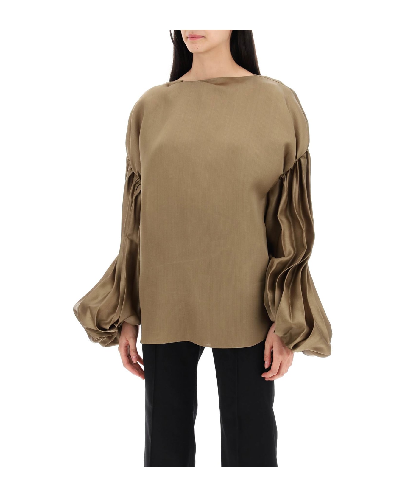 Khaite Quico Blouse - Toffee