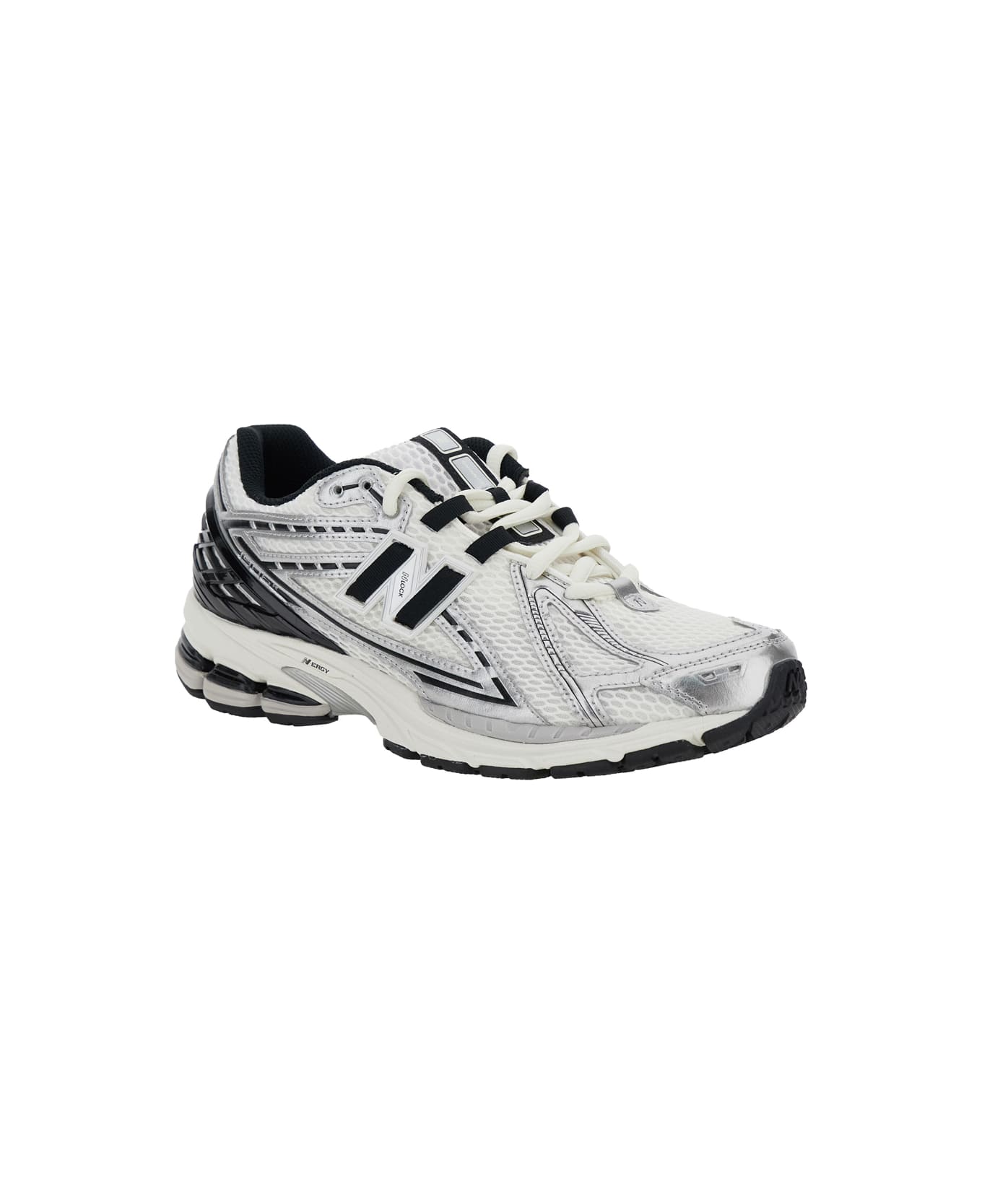 New Balance Multicolor Low Top Sneakers With Logo Detail On The Rear In Tech Fabric Man - White