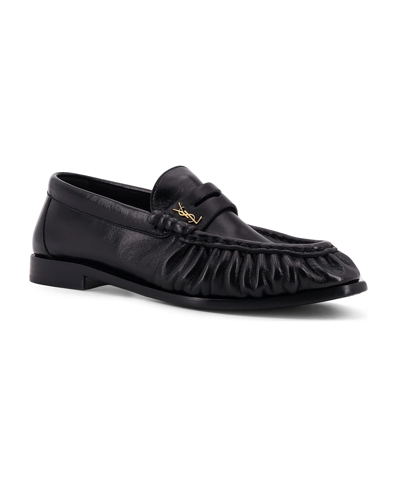 Saint Laurent Le Loafer 15 Moc Leather Loafers - Black