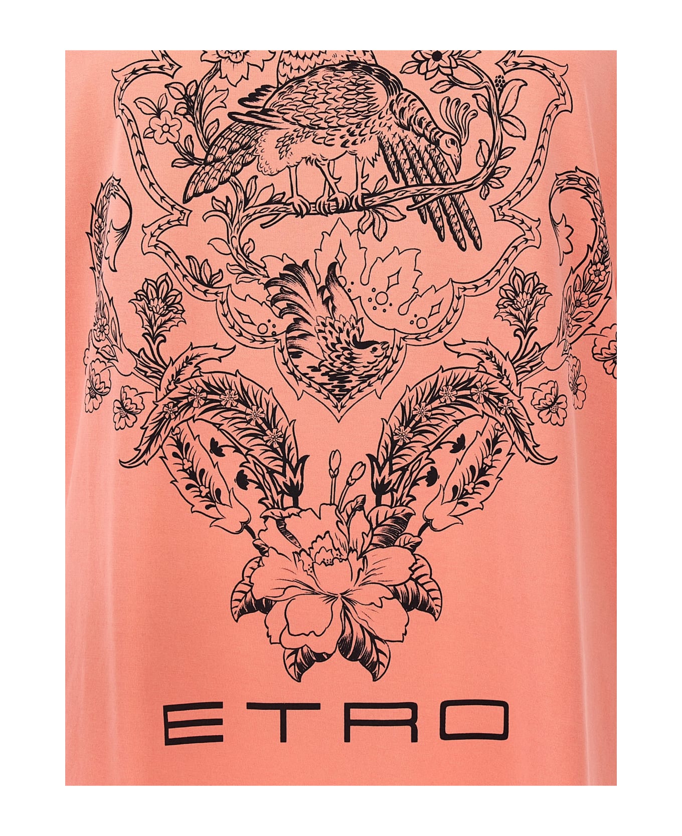 Etro Logo Print T-shirt - Pink