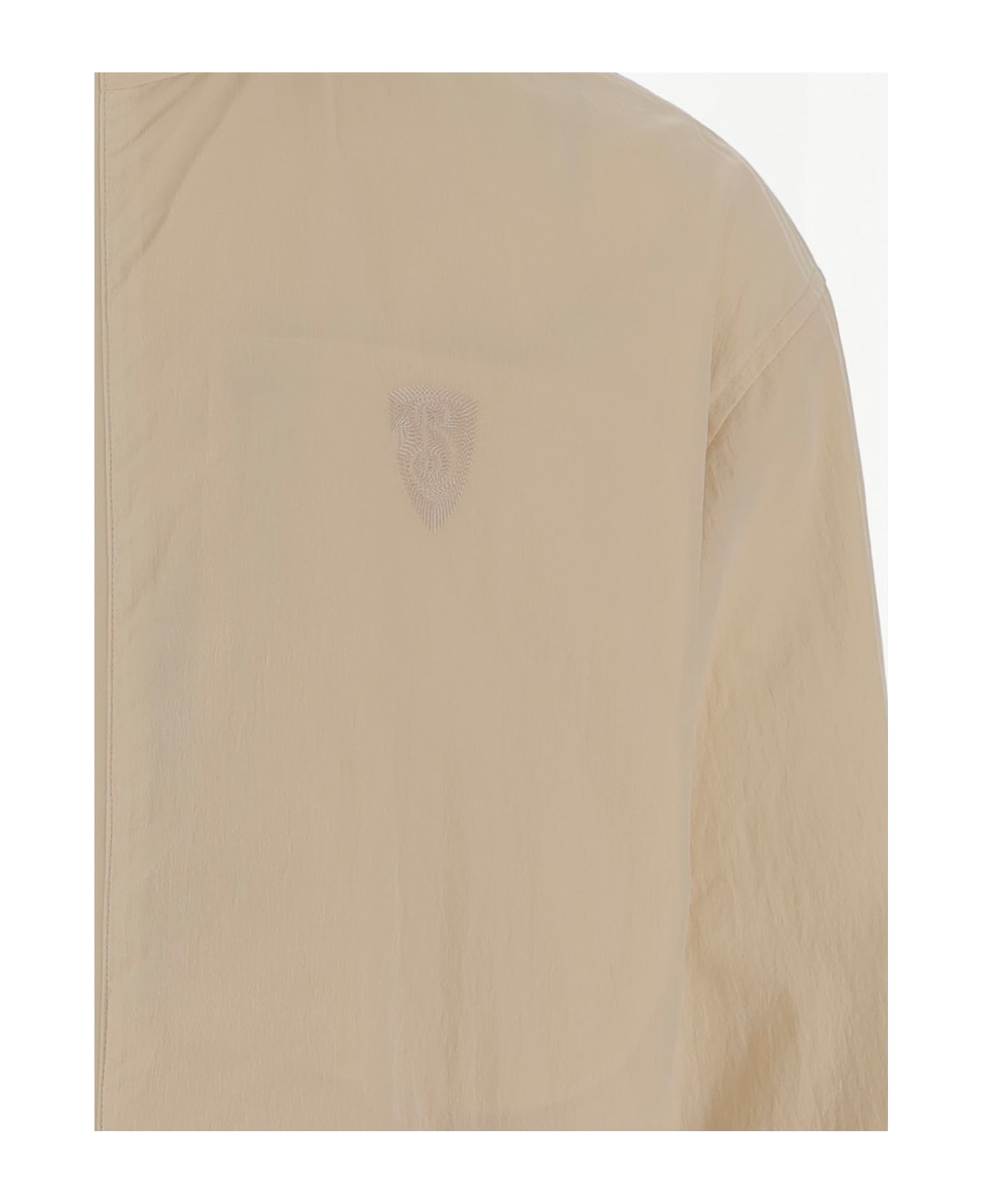 Burberry Nylon Jacket With Ekd - Beige