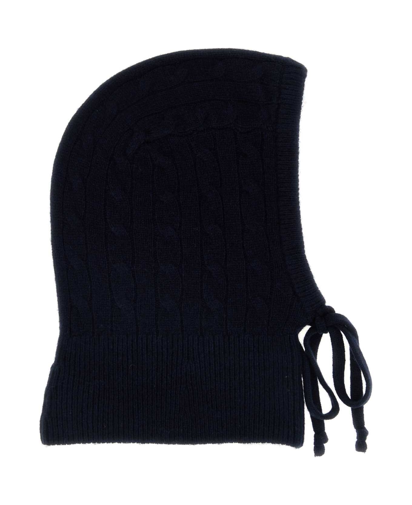 Ralph Lauren Midnight Blue Wool Blend Balaclava - hunter navy