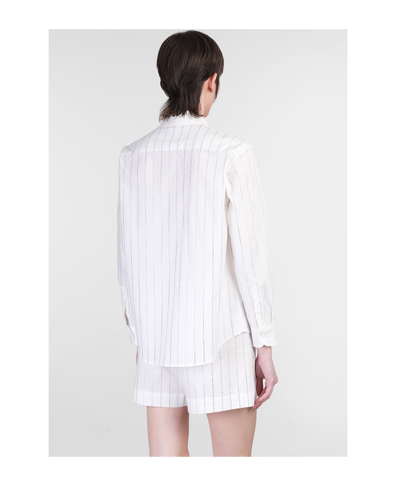 MC2 Saint Barth Meredith Shirt In White Cotton - white