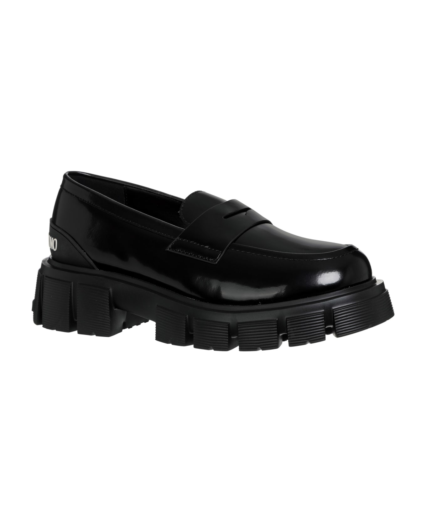 Love Moschino Leather Loafers - Nero フラットシューズ