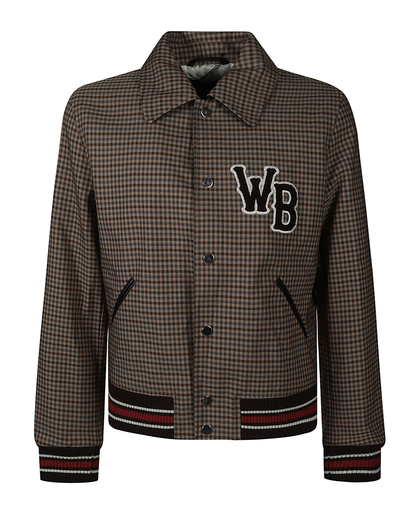 Wales Bonner Initials Detail Bomber - Beige/Brown