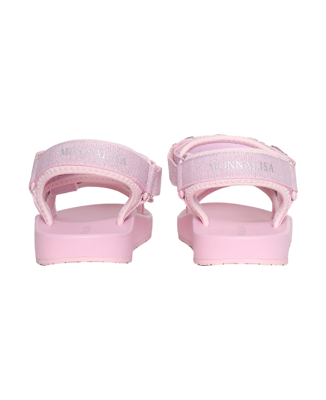 Monnalisa Pink Technical Sandals - PINK シューズ