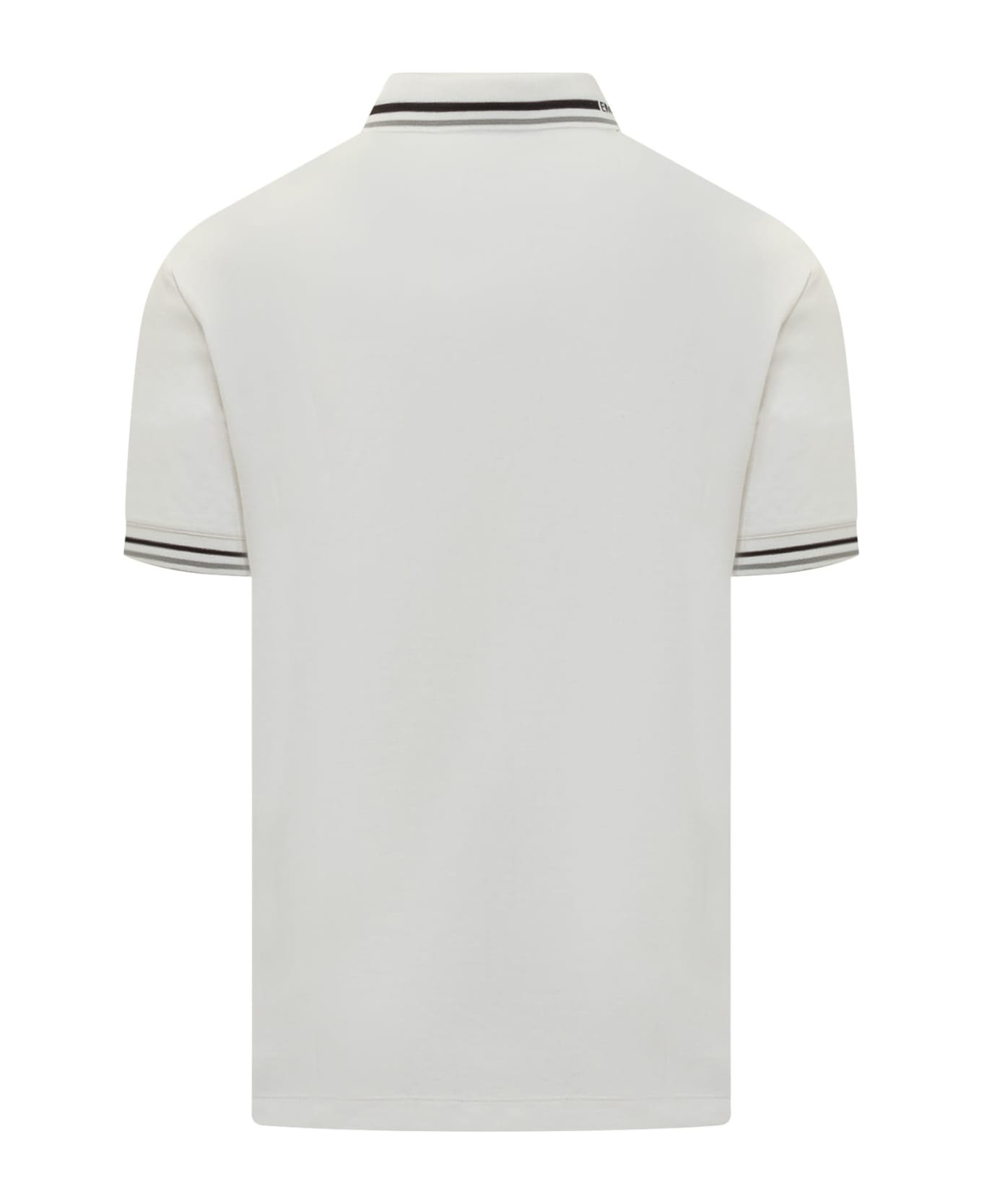 Emporio Armani Polo Shirt With Logo - Neck Off White