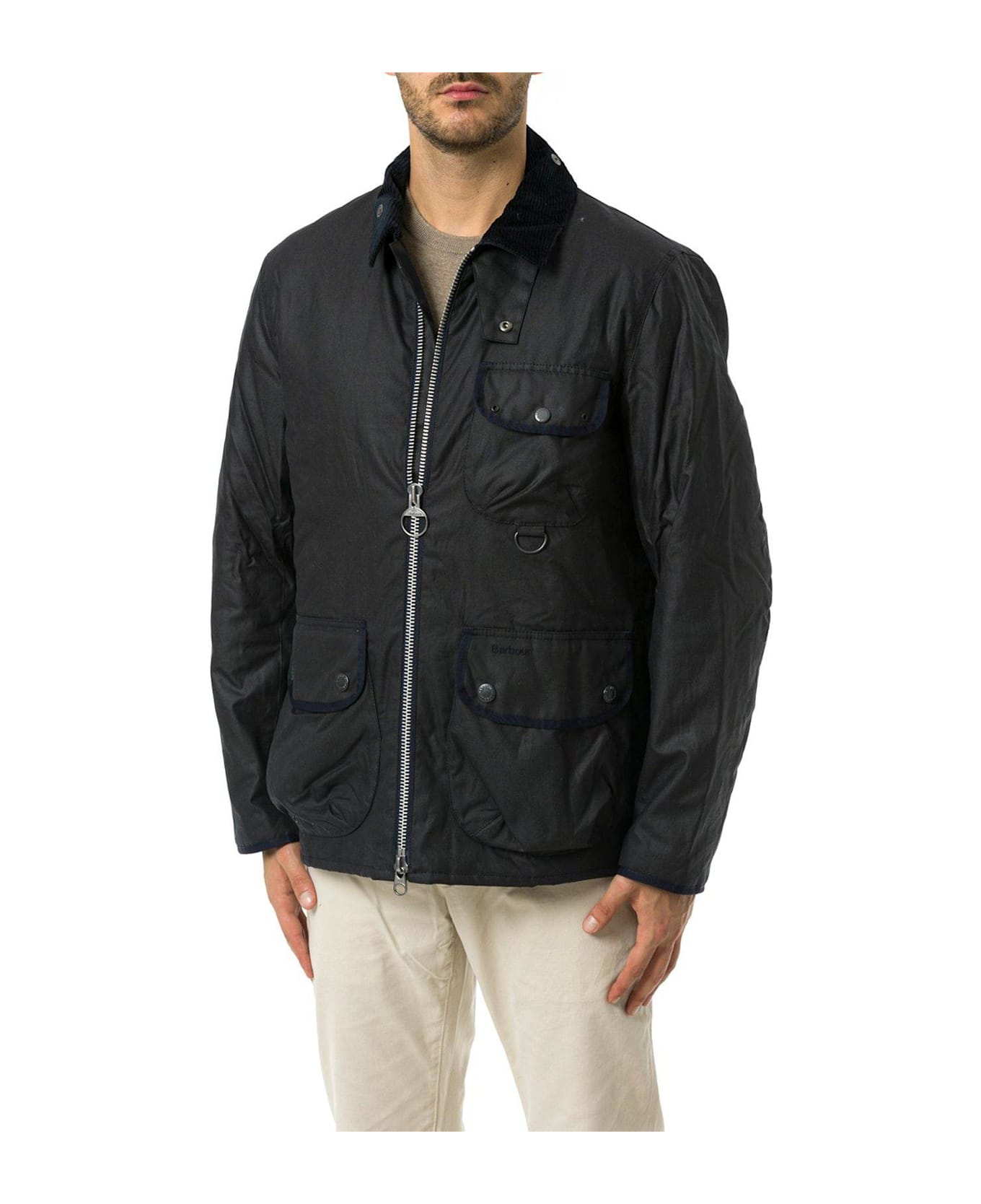 Barbour Angler Waxed Jacket - Blue ジャケット