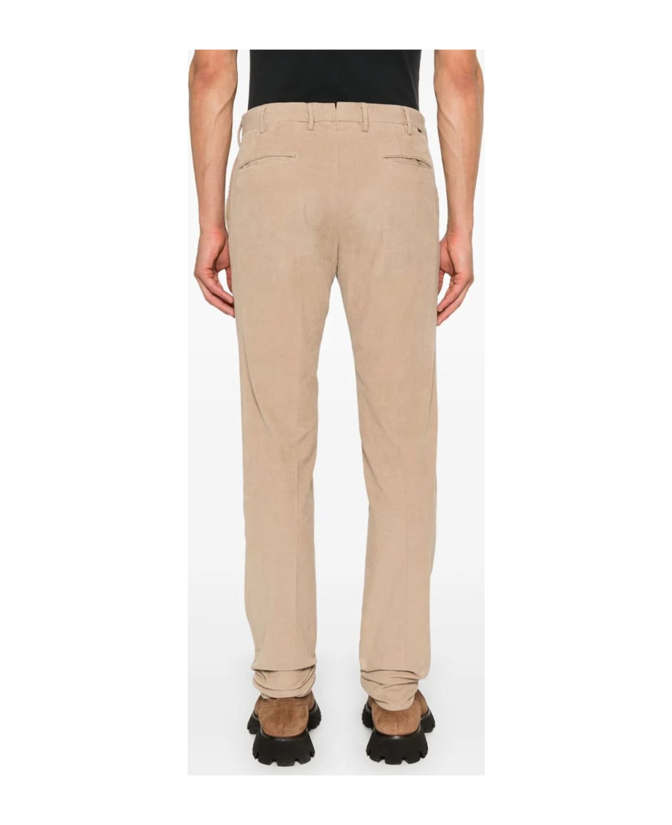 Incotex Beige Stretch-cotton Corduroy Trousers - Beige