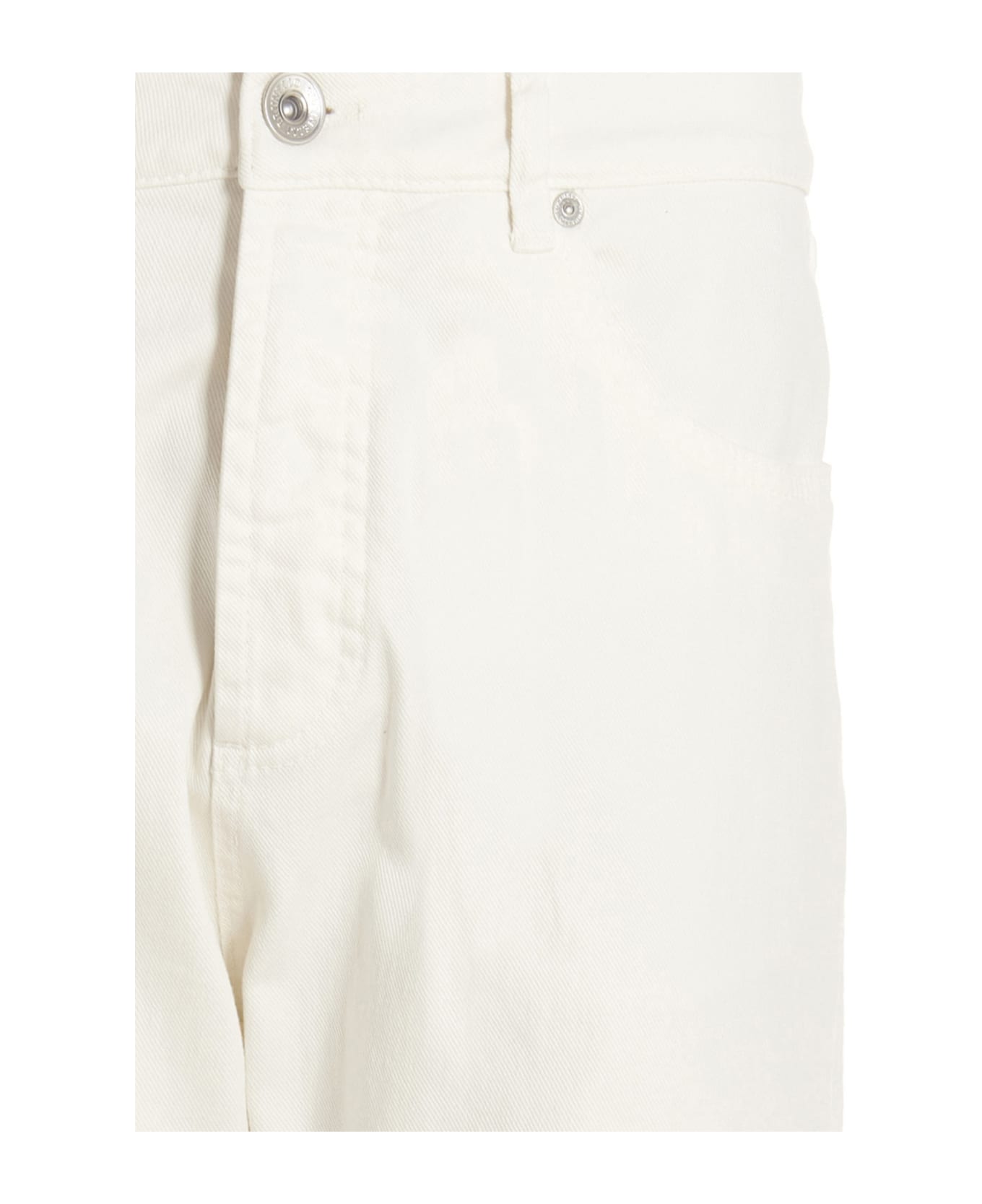 Brunello Cucinelli Five-pocket Leisure Fit Trousers - White