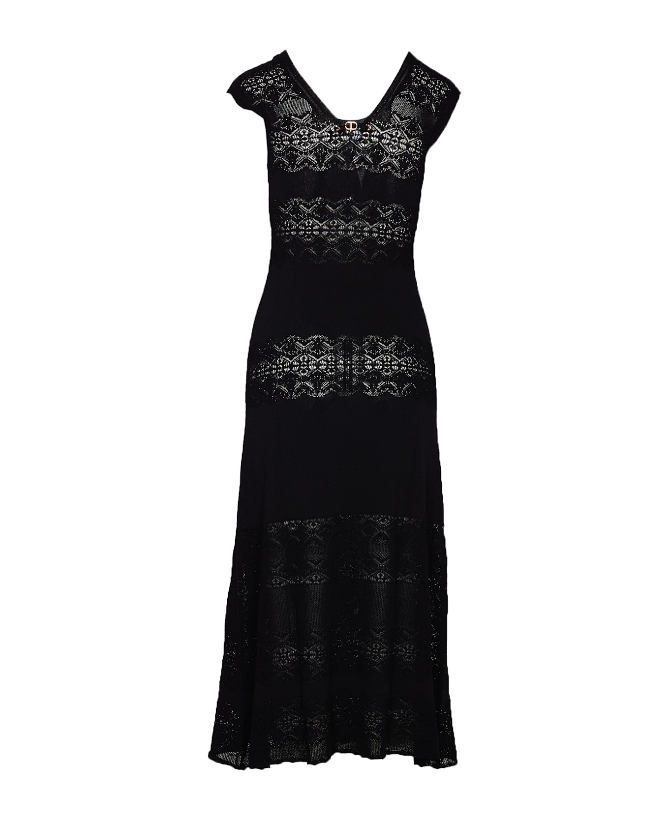TwinSet Long Dress - Black