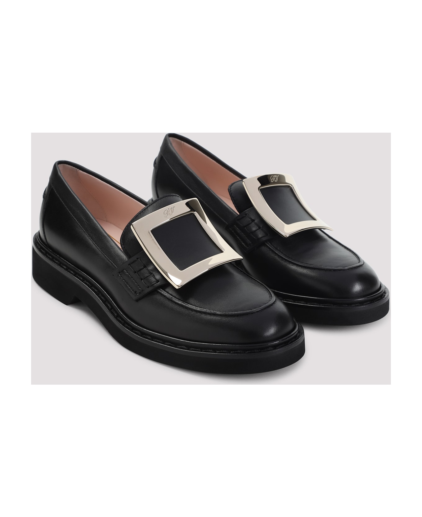 Roger Vivier Viv Rangers Met Buc 25 Loafers - Nero