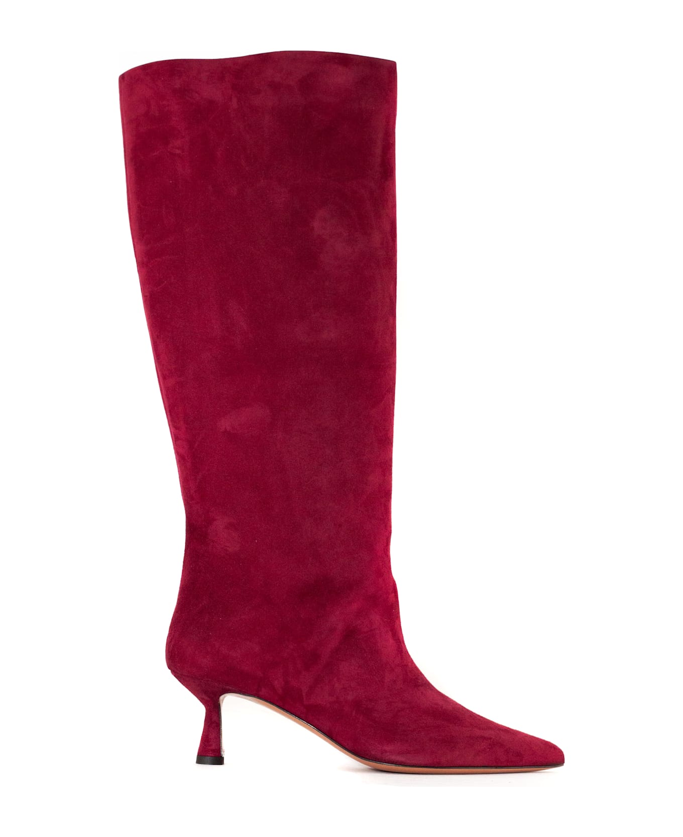 Aldo Castagna Pemba Burgundy Suede High Boot - Bordeaux