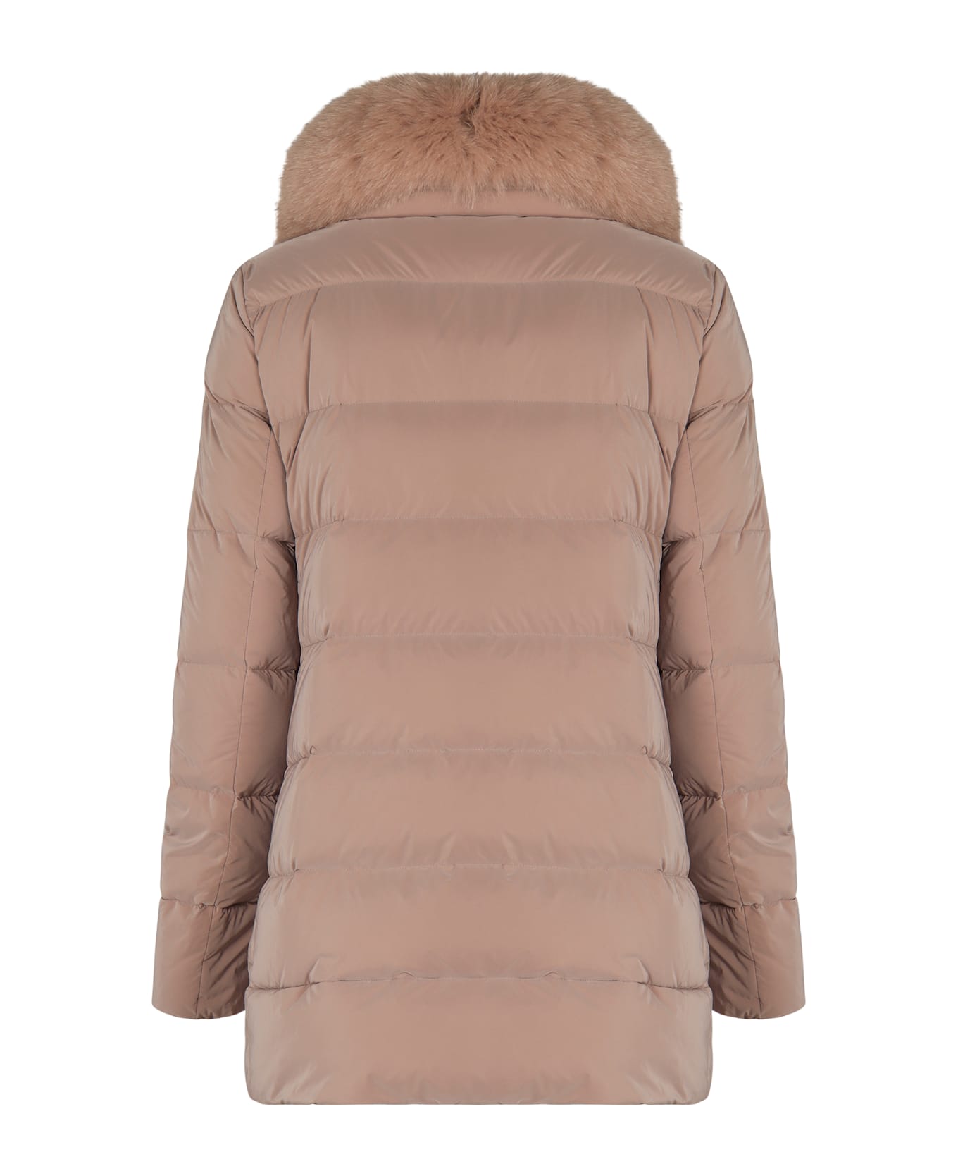 Moorer Dorado Fur Collar Down Jacket - Pink