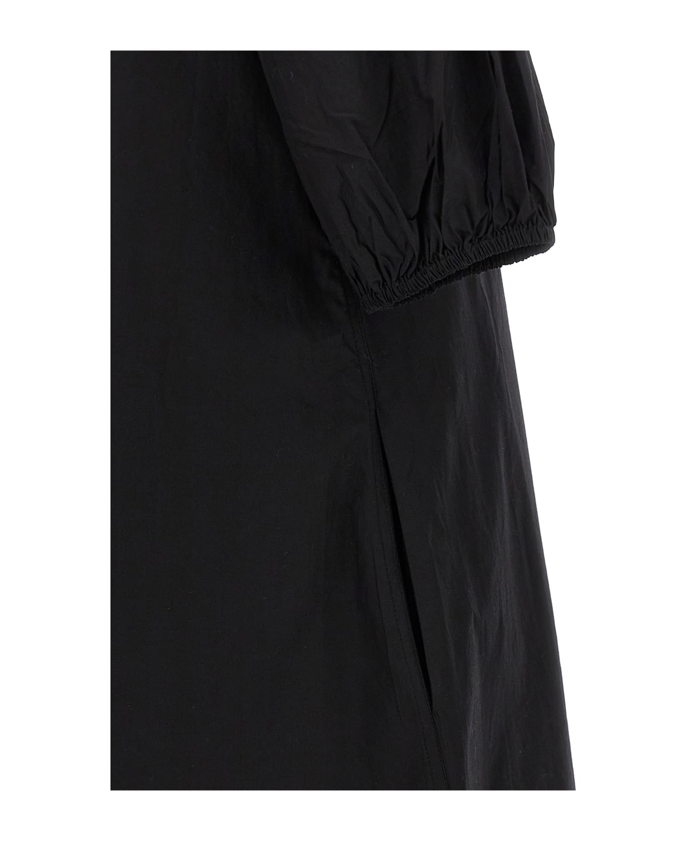 Ganni Cotton Midi Dress - Black  