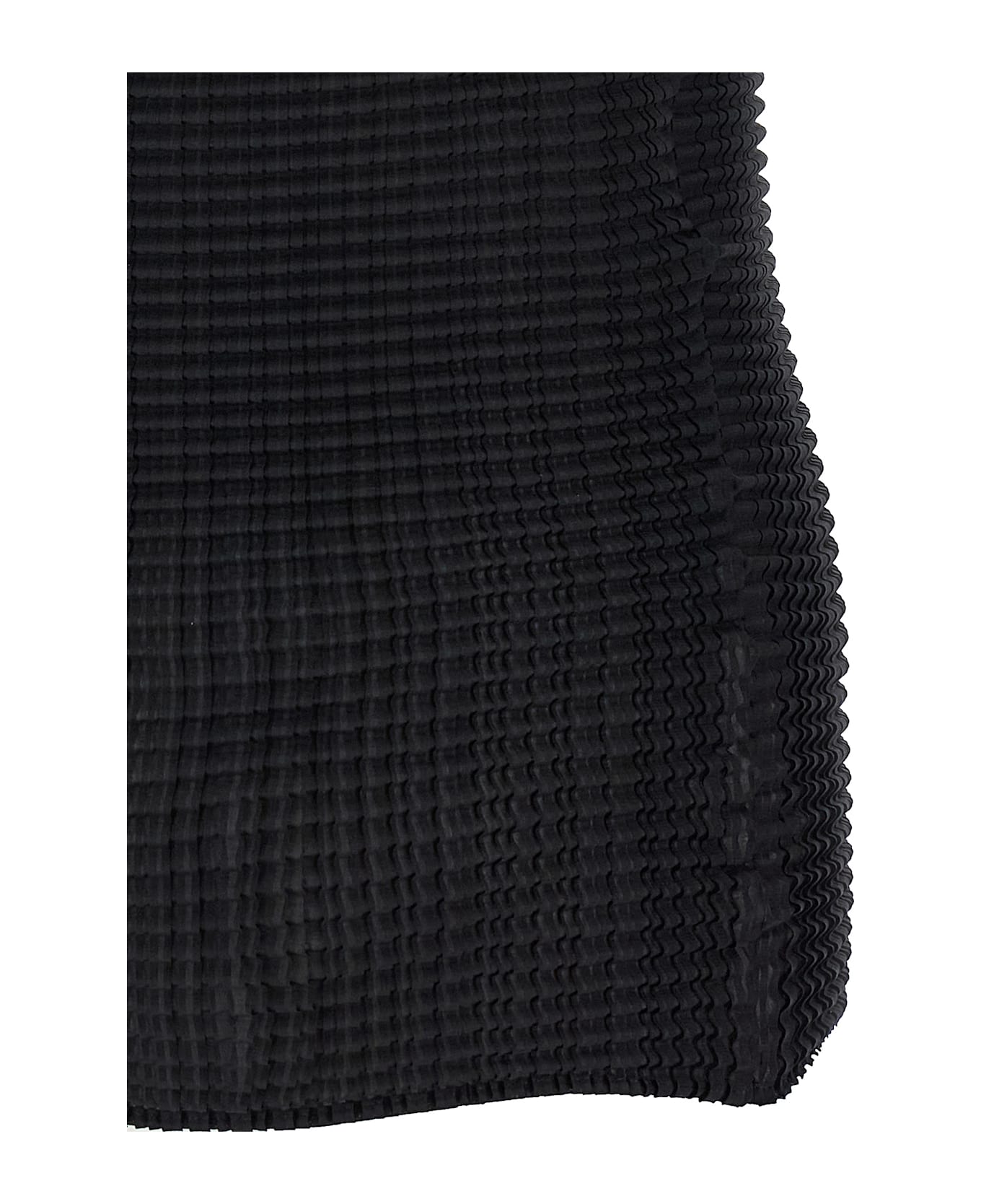 Issey Miyake 
wooly Pleats-56
 T-shirt - Black  