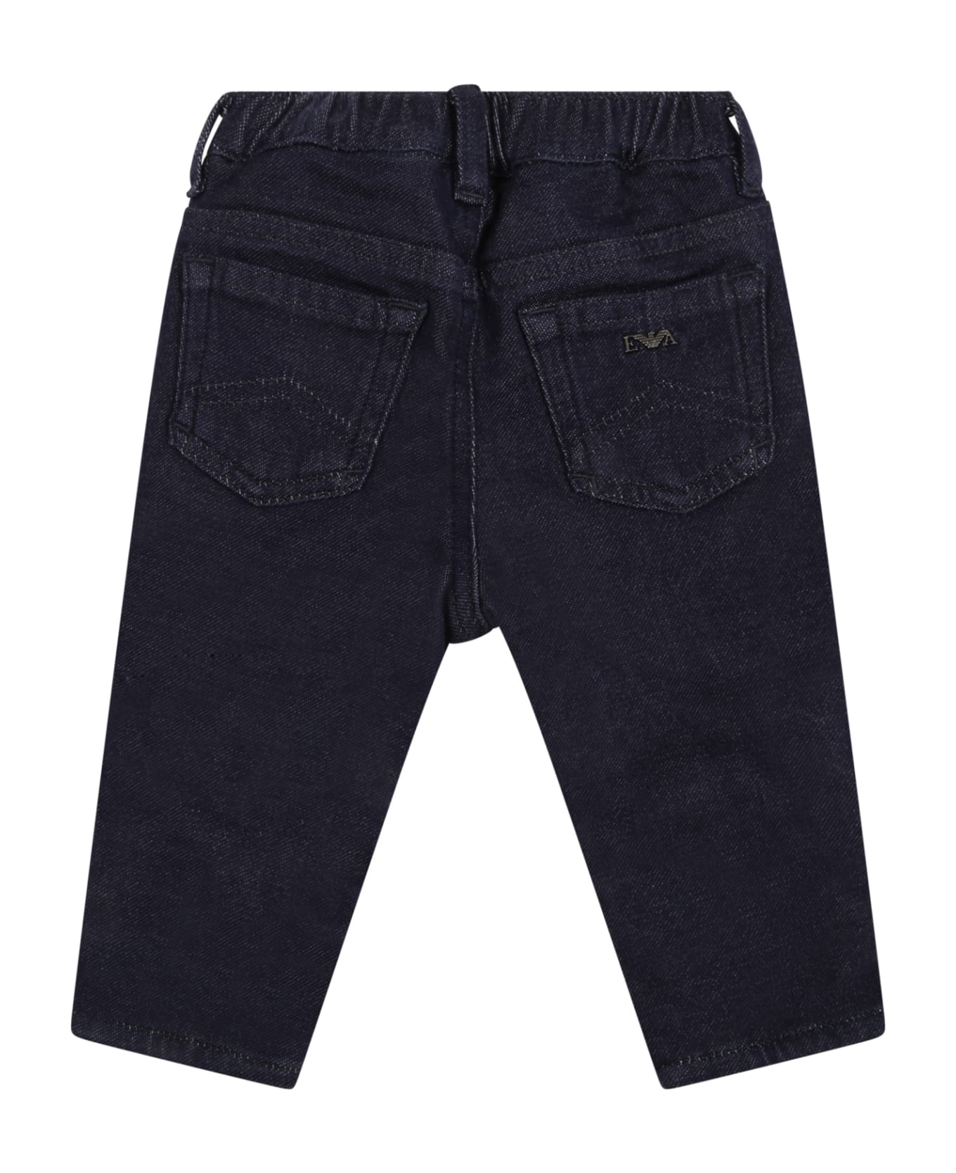 Armani Collezioni Blue Jeans For Baby Boy - Denim